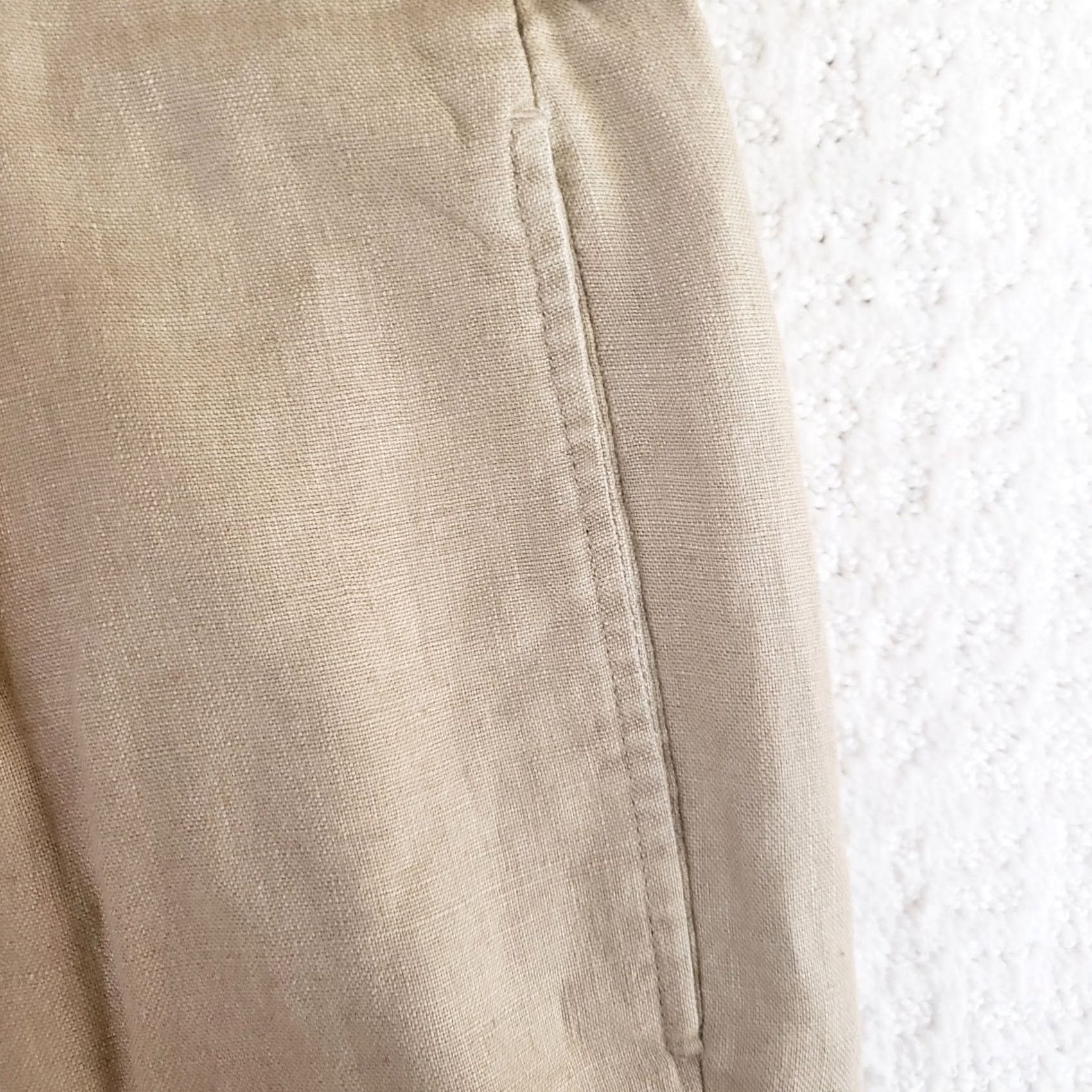 Brooks Brothers Brooks Brothers 346 Mens Linen Shorts Beige Tan Khaki - Travel Casual 9-Inch Size US 40 / EU 56 - 6 Thumbnail