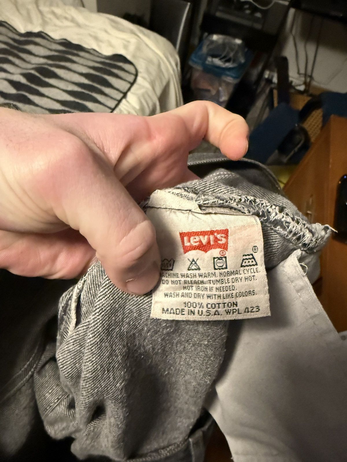 Levi's × Vintage Black grey Levi’s 501 90s Size US 36 / EU 52 - 4 Thumbnail