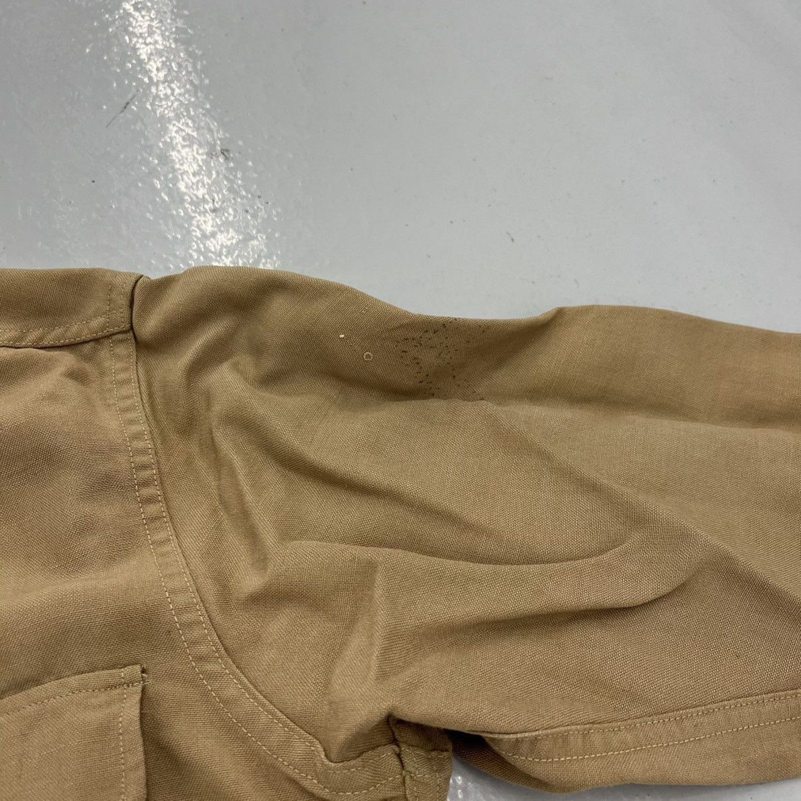 Other Vintage WW2 Army Gabardine Wool Tan Military Shirt Size US S / EU 44-46 / 1 - 3 Thumbnail