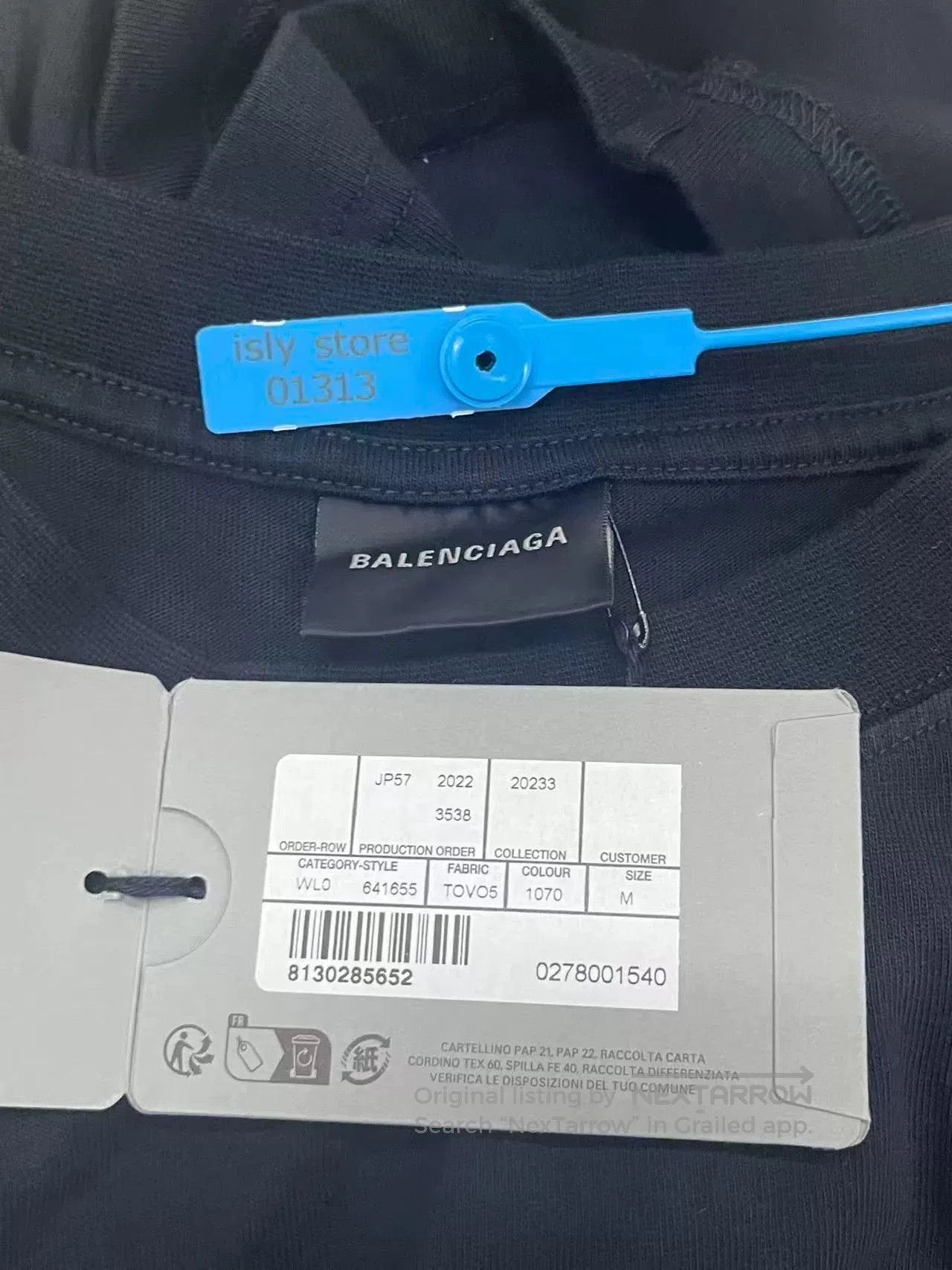 Balenciaga Balenciaga Logo Print Short Sleeve T-shirt. Size M / US 6-8 / IT 42-44 - 5 Thumbnail