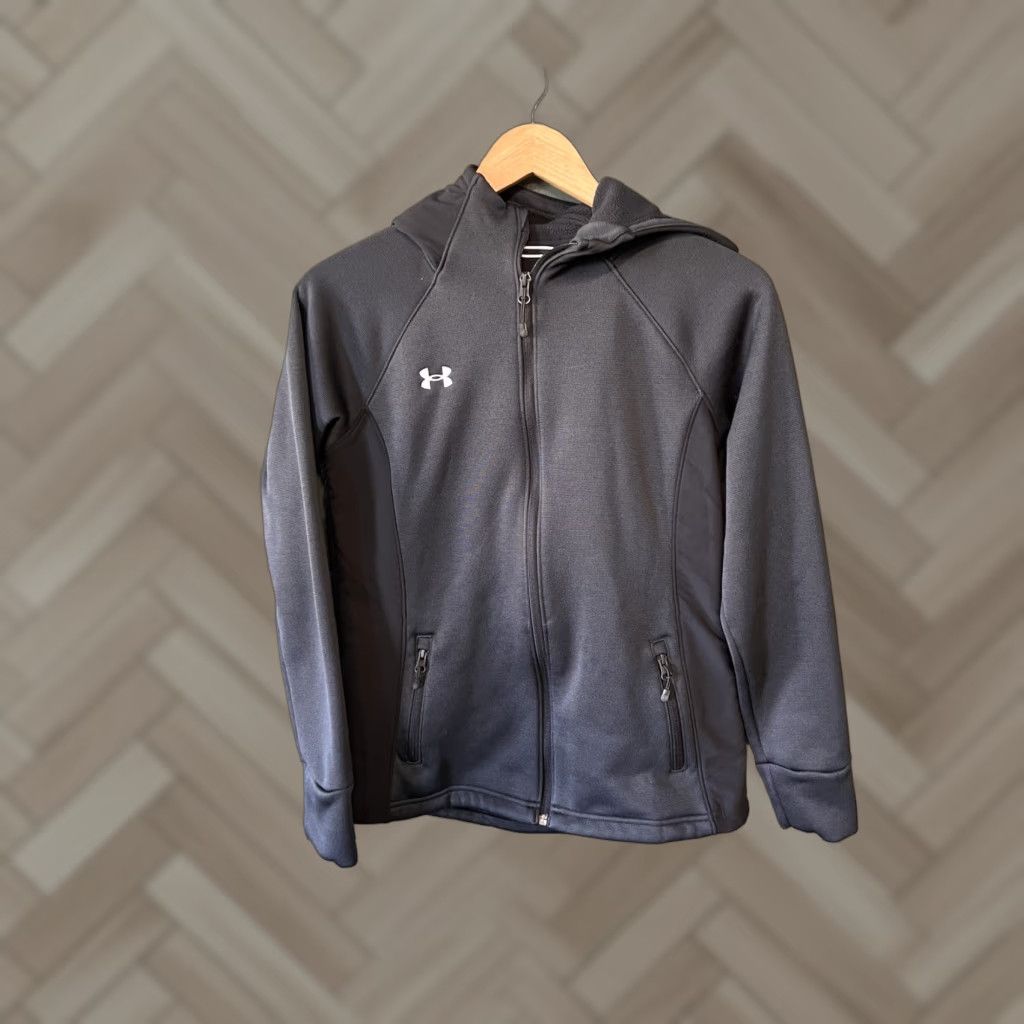 Under Armour Under Armour Womens Black Full Zip Hooded Fleece Sweatshirt Size Small Size S / US 4 / IT 40 - 1 Thumbnail