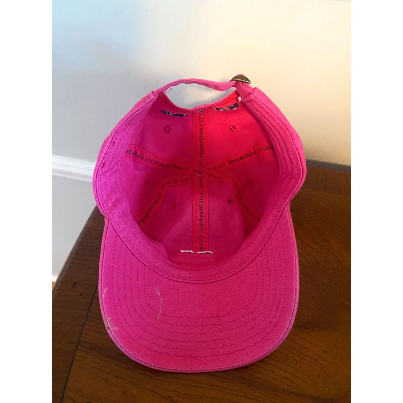Vineyard Vines Vineyard Vines Hat Baseball Cap Unisex Adults Adjustable Pink Whale Logo Strapback Cotton Size ONE SIZE - 4 Thumbnail