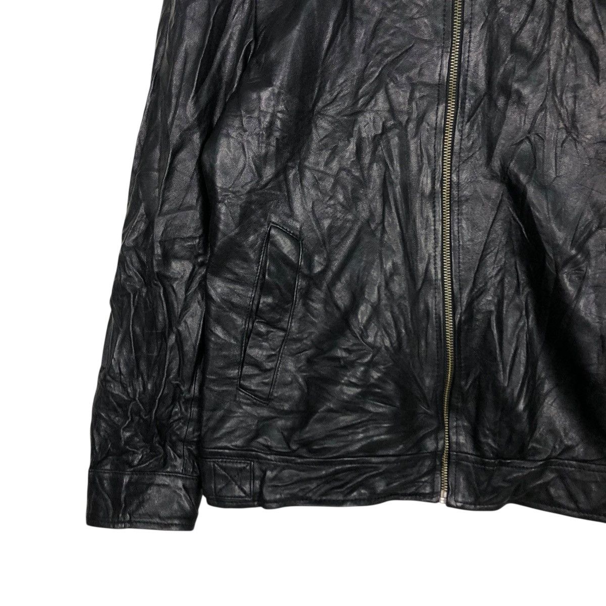 Japanese Brand 🔥VINTAGE UNBRANDED SOFT LEATHER JACKET RACER ISSEY MIYAKE Size US S / EU 44-46 / 1 - 6 Thumbnail