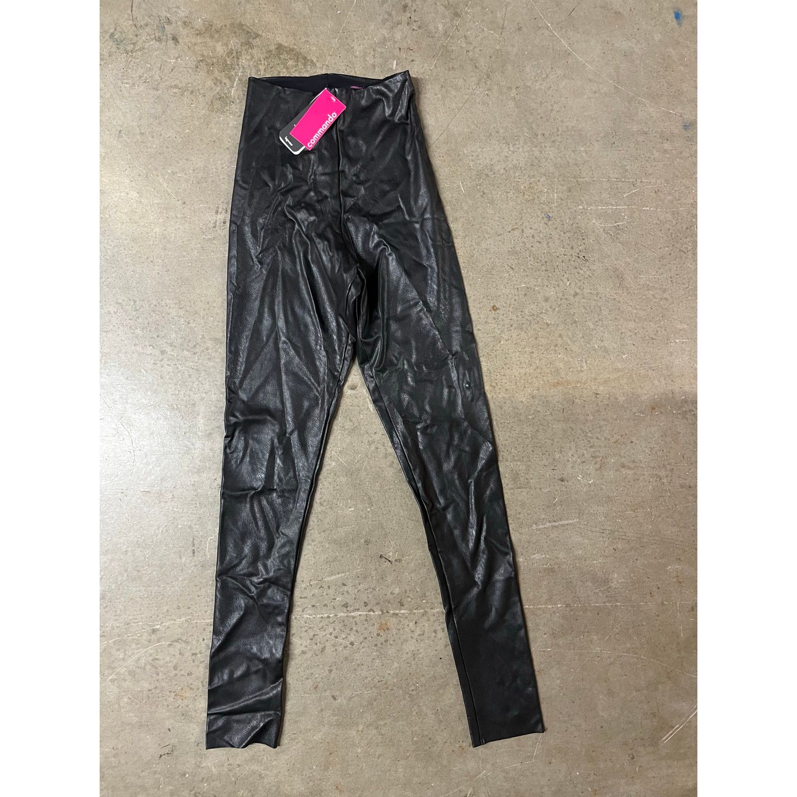 Commando COMMANDO - Faux stretch-leather leggings/ S / Black / NWT Size 28" / US 6 / IT 42 - 2 Thumbnail
