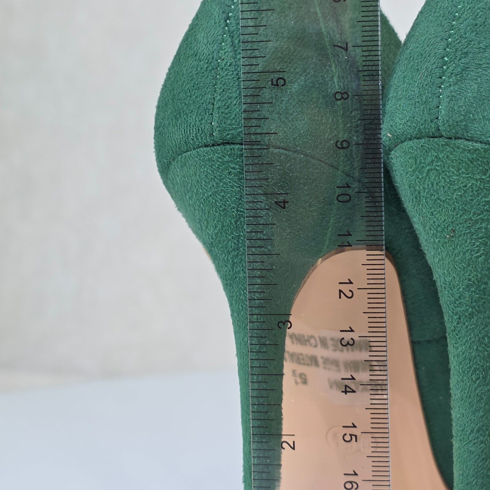 Other Lynn Dark Green FX Suede High Heel Shoes Pointy Toe Pumps (S Size US 7 / IT 37 - 7 Thumbnail