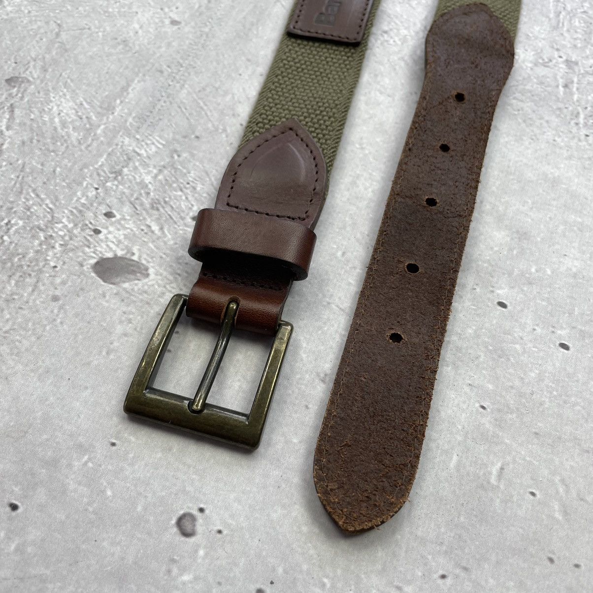 Barbour × Vintage Vintage barbour belt dark olive y2k Size ONE SIZE - 4 Thumbnail