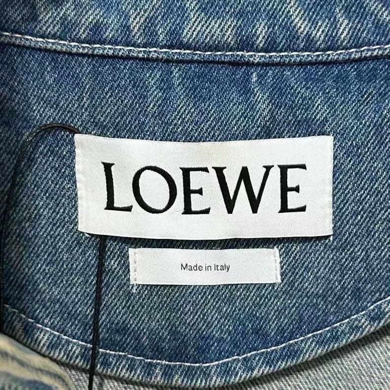 Loewe LOEWE Leather logo wash jeans coat Size 4XL / US 24-26 - 5 Thumbnail