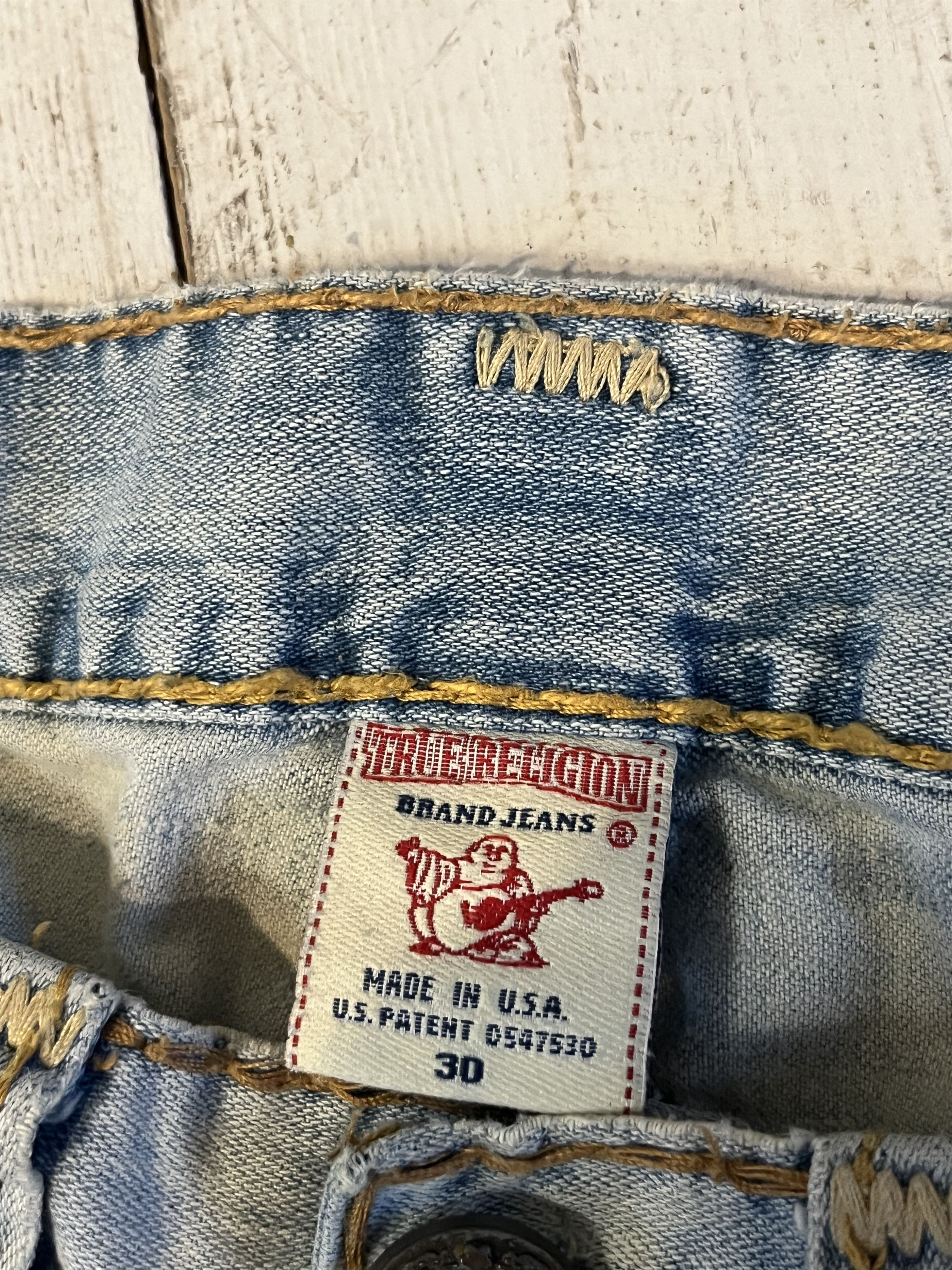 Japanese Brand × True Religion True Religion Bobby Super T Crazy Y2K Baggy Chief Keef Size US 30 / EU 46 - 9 Thumbnail