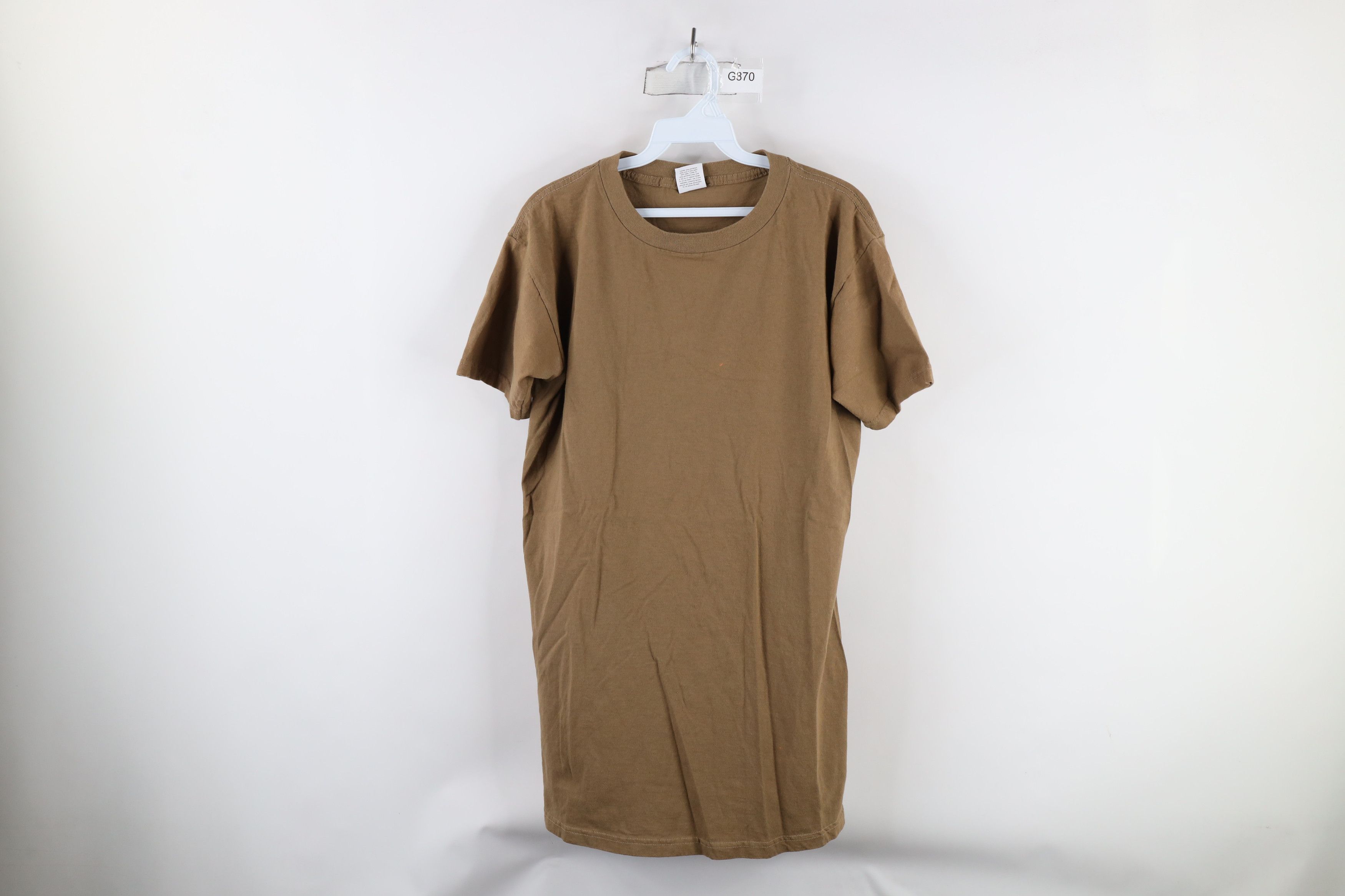 Vintage Vintage 90s Streetwear Short Sleeve T-Shirt Brown Cotton USA Size US L / EU 52-54 / 3 - 1 Thumbnail