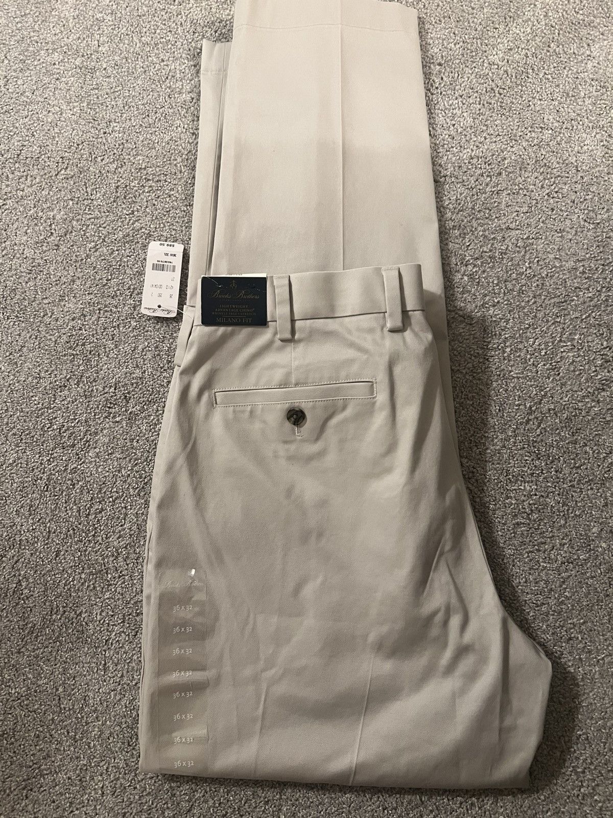 Brooks Brothers Milano Fit Lightweight Advantage Chino Size US 36 / EU 52 - 1 Thumbnail