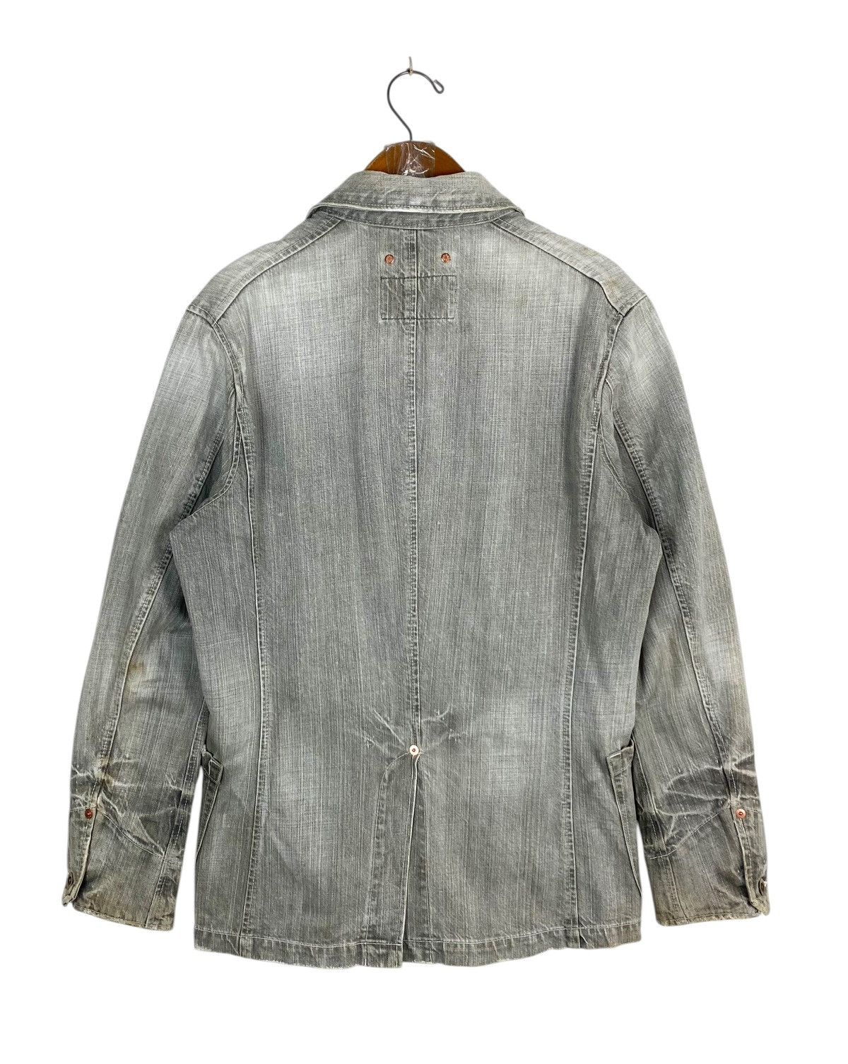 Levi's Rare‼️ Levi's Redloop Distressed Denim Chore Jacket Size US M / EU 48-50 / 2 - 7 Thumbnail