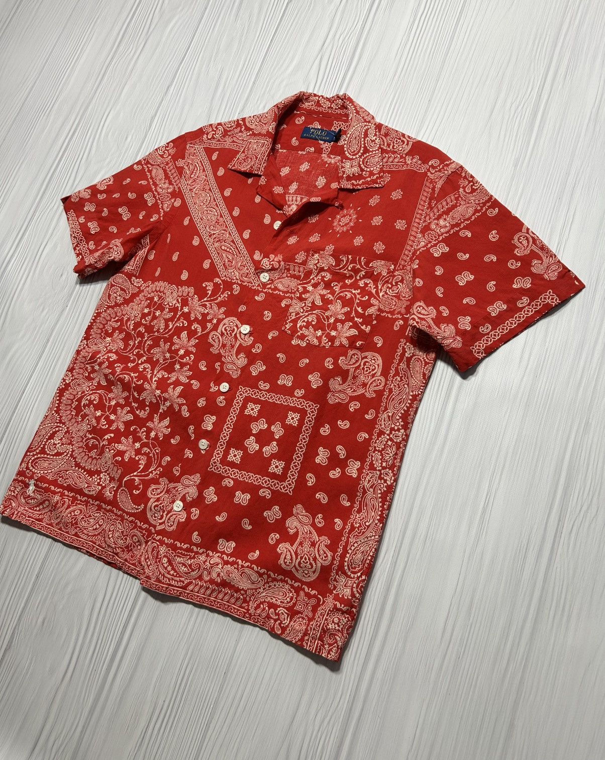 Polo Ralph Lauren Rare Polo Ralph Lauren Bandana Shirt Size S Size US S / EU 44-46 / 1 - 2 Thumbnail