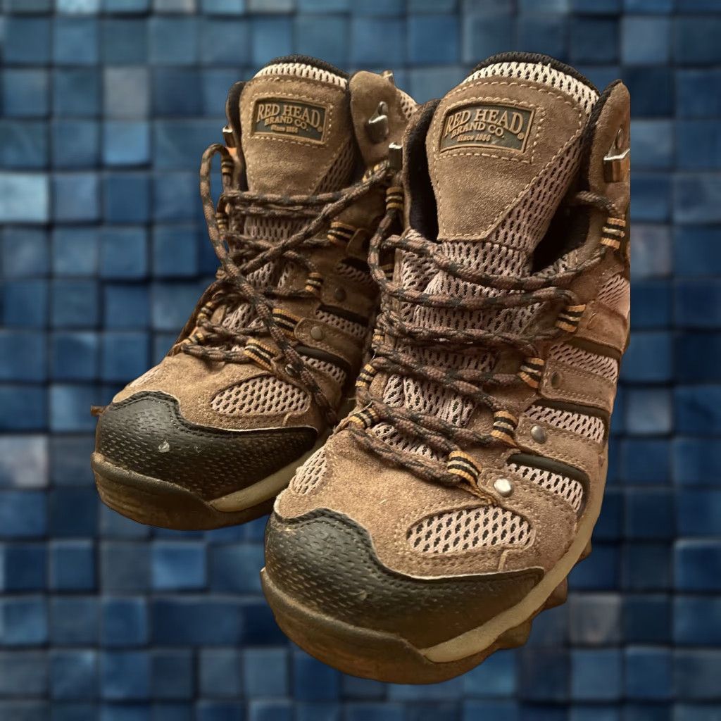 Red head hiking boots RedHead Mens Hiking Boots Size 10.5 M Brown Leather Front  main image 2