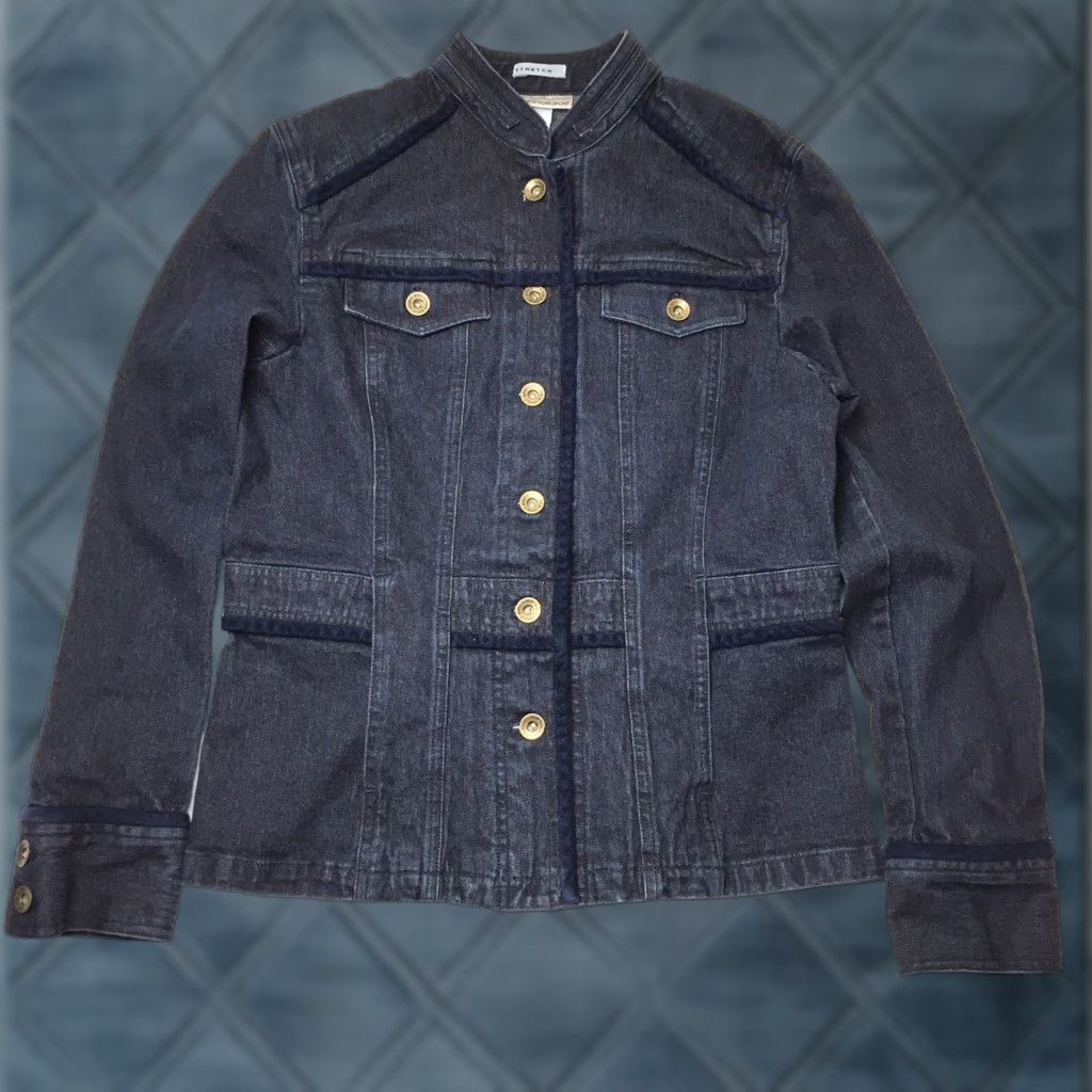 Jones New York Jones New York Jacket Women’s S Denim Blue Stretch Windbreaker Casual Size S / US 4 / IT 40 - 1 Thumbnail
