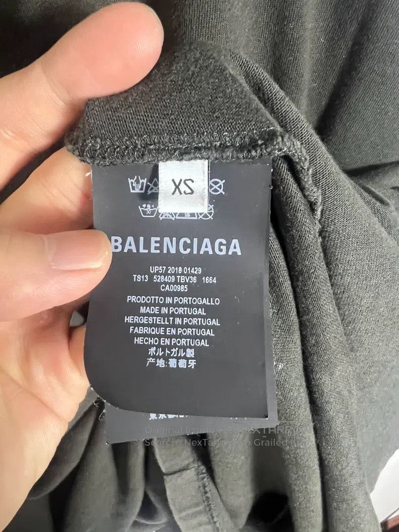 Balenciaga Balenciaga Back Embroidered Logo Short Sleeve Size US XS / EU 42 / 0 - 4 Thumbnail