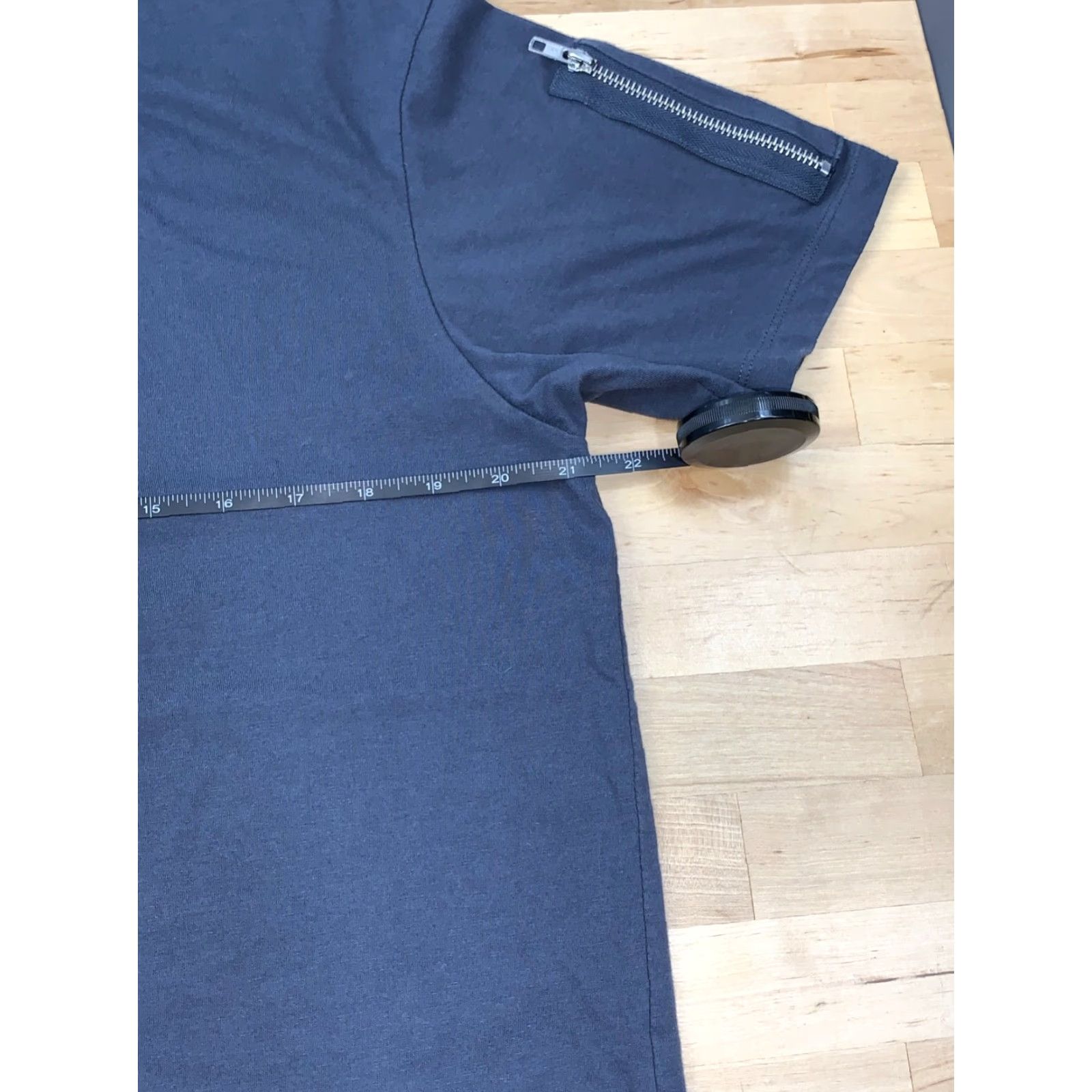 Vintage Level Ten T-Shirt Navy Blue Short Sleeve L Embroidered Zipper Crew Neck Men Size US L / EU 52-54 / 3 - 6 Thumbnail