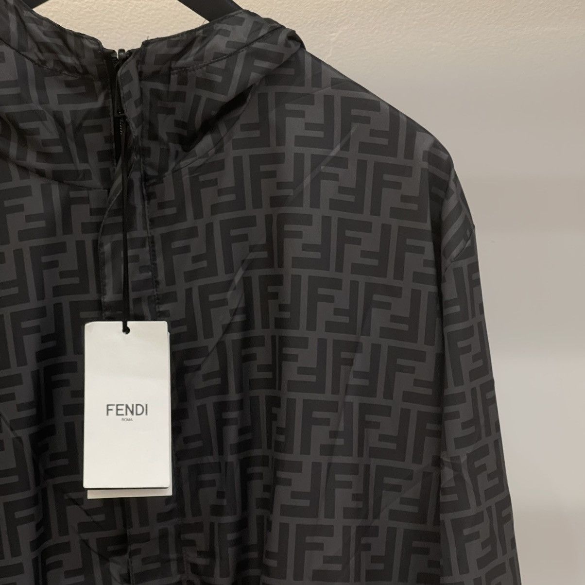 Fendi Fendi Blouson Black Reversible Nylon Windbreaker Size US M / EU 48-50 / 2 - 2 Thumbnail