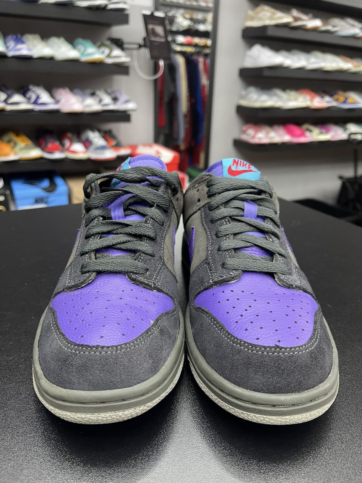 Nike Size 7 - Nike Dunk Low Newsprint Varsity Purple “2007” Size US 7 / EU 40 - 2 Thumbnail