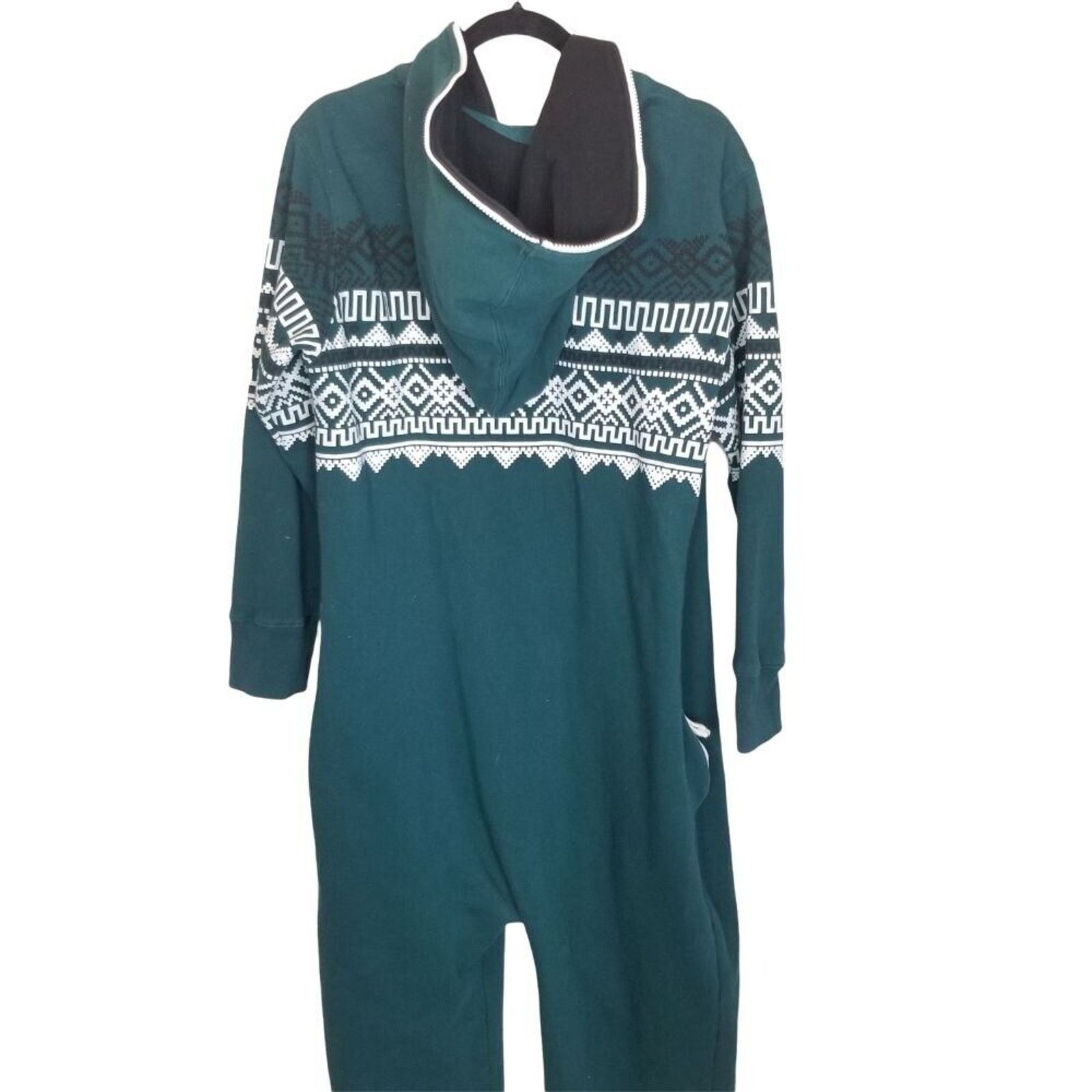 Vintage ZipUps Men One Piece Sweater Hooded Suit XL Nordic Fair Isle Size US XL / EU 56 / 4 - 9 Thumbnail