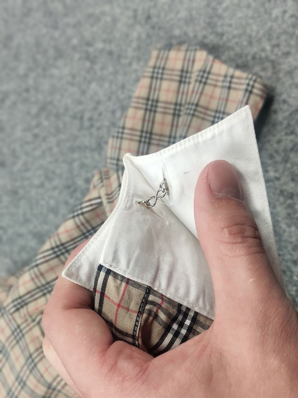 Burberry Vintage 90's Burberry Long Sleeve Nova-Check Shirt cufflinks Size M / US 6-8 / IT 42-44 - 15 Thumbnail