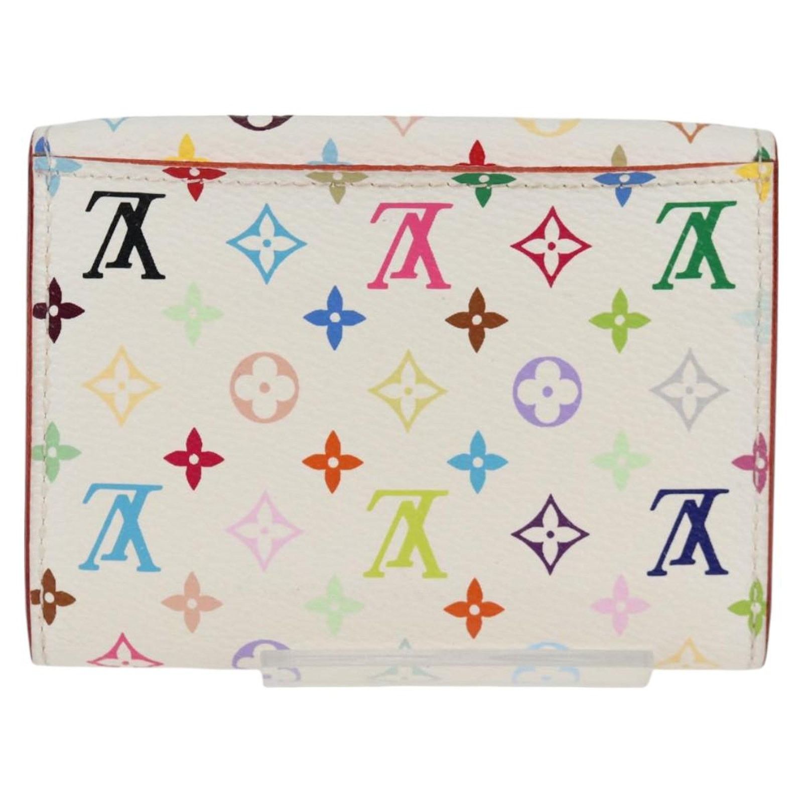 Louis Vuitton White Leather Enveloppe Carte De Visite