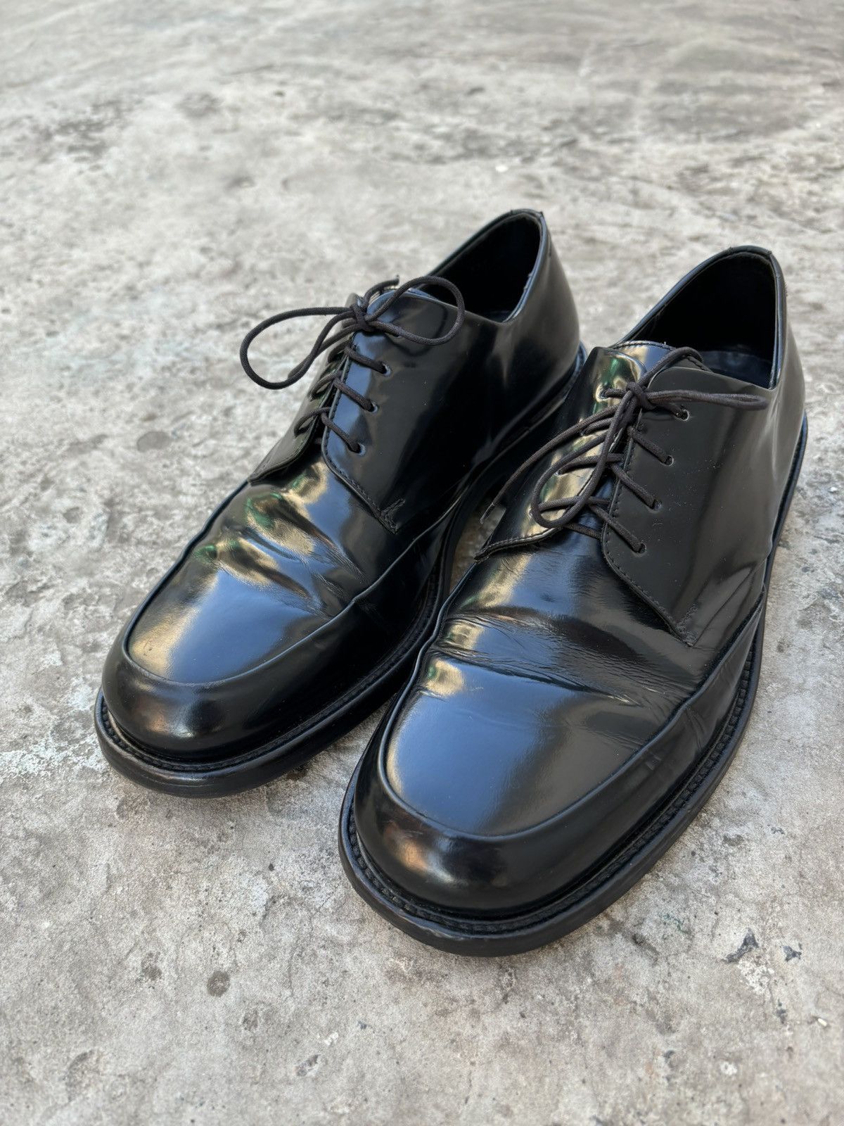 Hugo Boss Vintage 90s Hugo Boss Square Derby Shoes Size US 8.5 / EU 41-42 - 7 Thumbnail