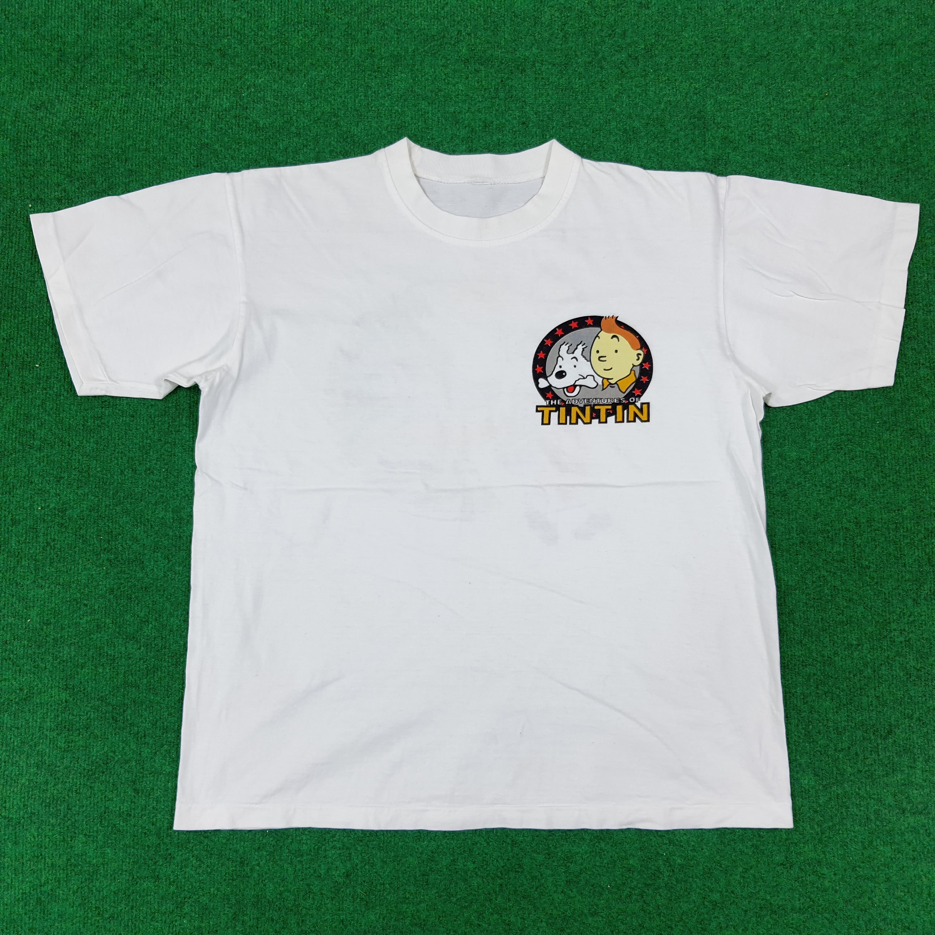 Vintage Vintage Adventure of TinTin & Snowy America Tshirt Size US L / EU 52-54 / 3 - 3 Thumbnail