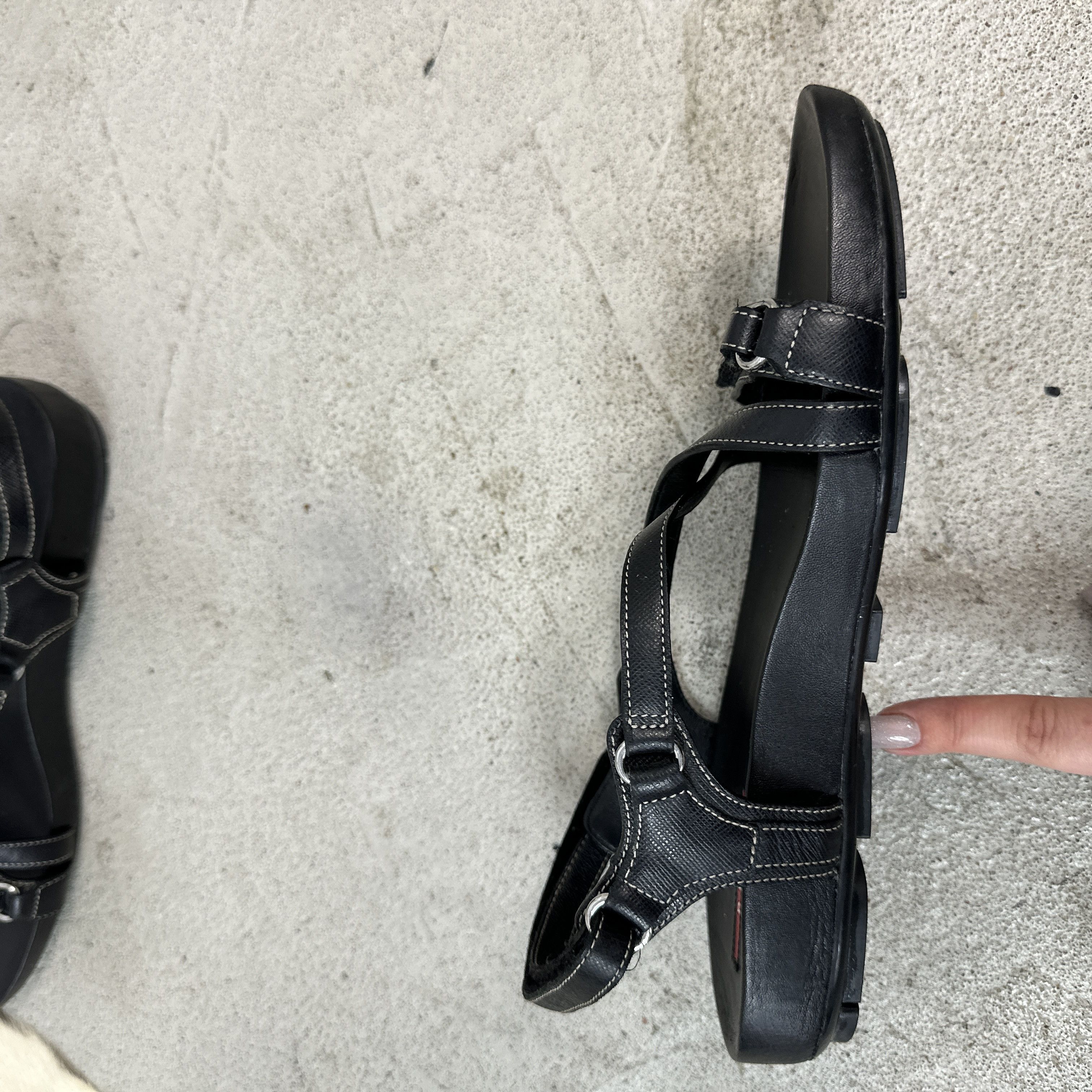 Prada × Vintage Vintage Leather Shoes Sandals Prada 00s Size US 11.5 / IT 41.5 - 8 Thumbnail