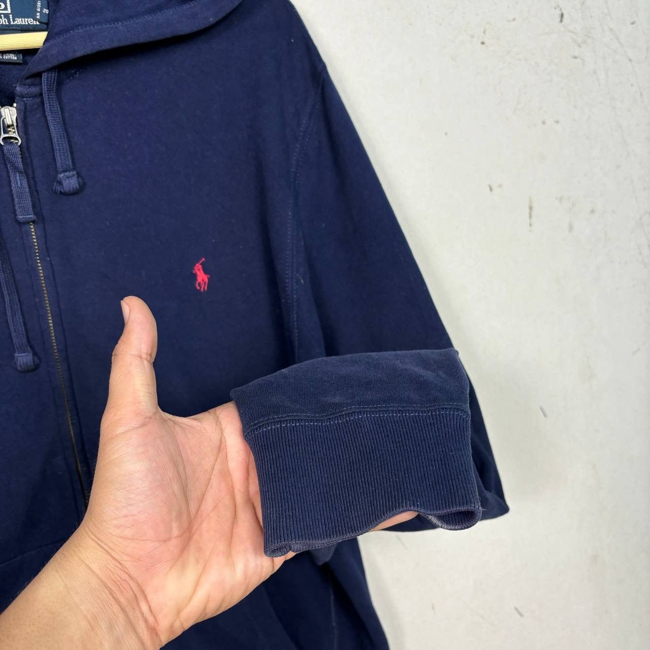 Polo Ralph Lauren Polo Ralph Lauren Navy Full Zip Hoodie Red Pony Small Size US S / EU 44-46 / 1 - 4 Thumbnail