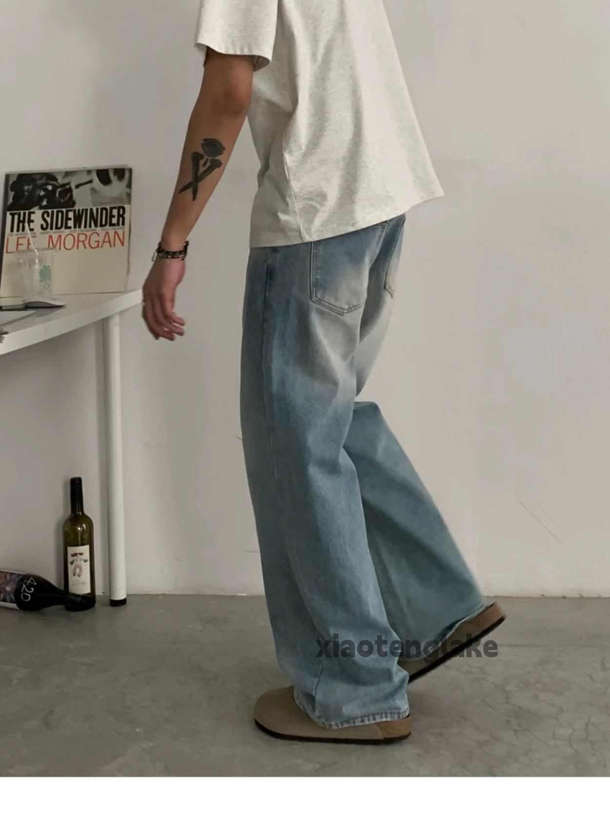 Jean × Vintage washed faded cleanfit yuppie loose baggy jeans Size US 30 / EU 46 - 5 Thumbnail