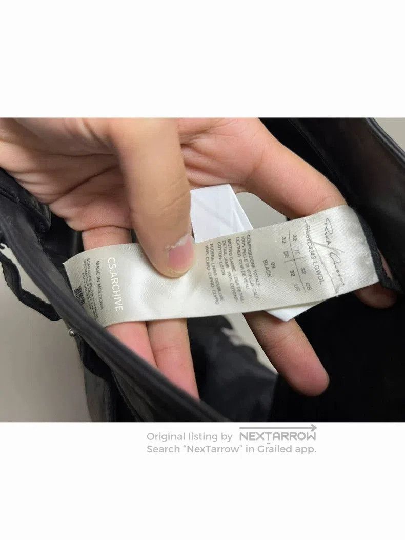 Rick Owens Rick Owens leather Bolan banana pants . Size US 32 / EU 48 - 6 Thumbnail