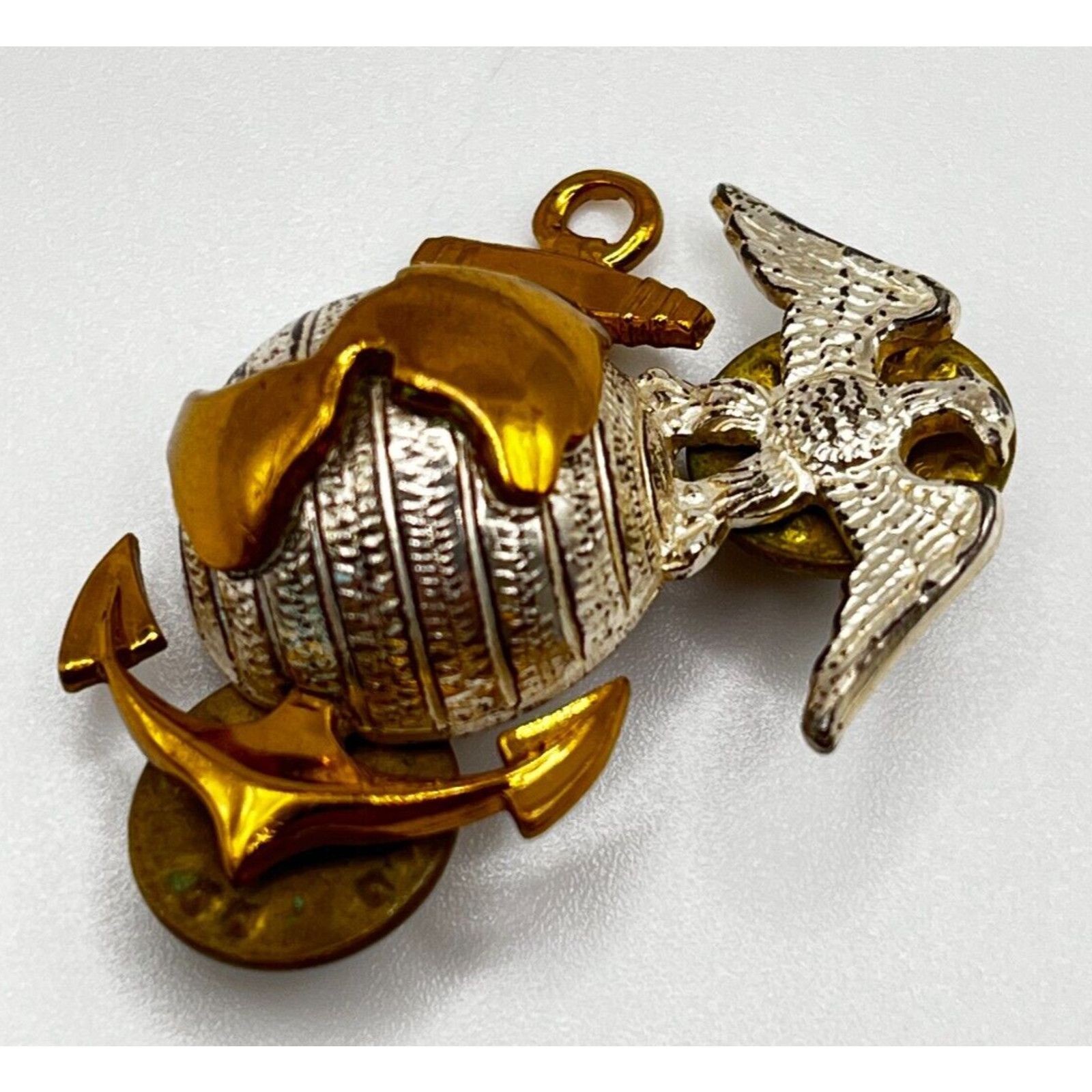 The Unbranded Brand 10k Gold Filled and Sterling Marine Corps EGA Collar Badge Size ONE SIZE - 3 Thumbnail