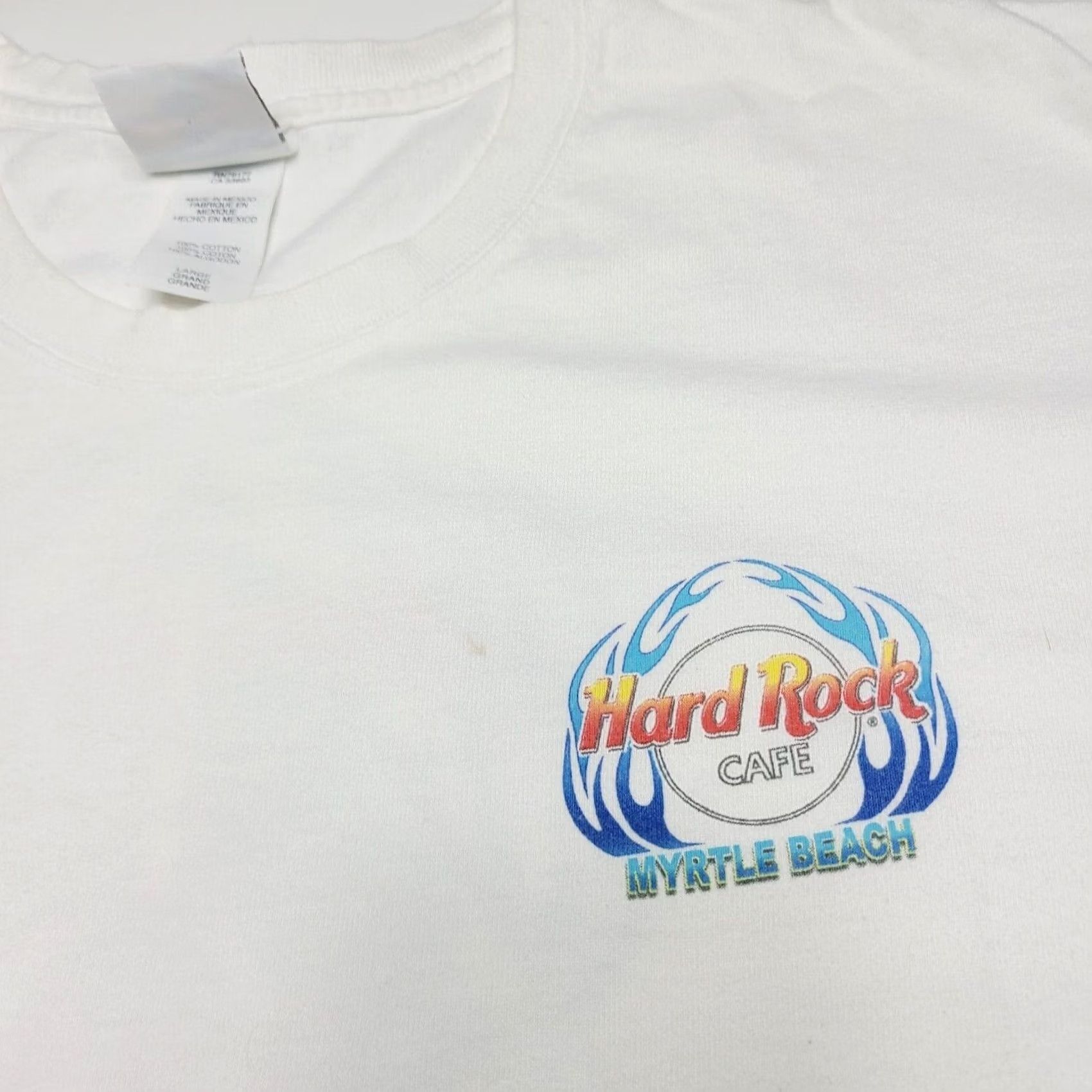 Hard Rock Cafe VINTAGE Hard Rock Cafe Myrtle Beach T-Shirt Large Mens Crew Neck Short Sleeve White USA Music Rock And Roll L Size US L / EU 52-54 / 3 - 4 Thumbnail