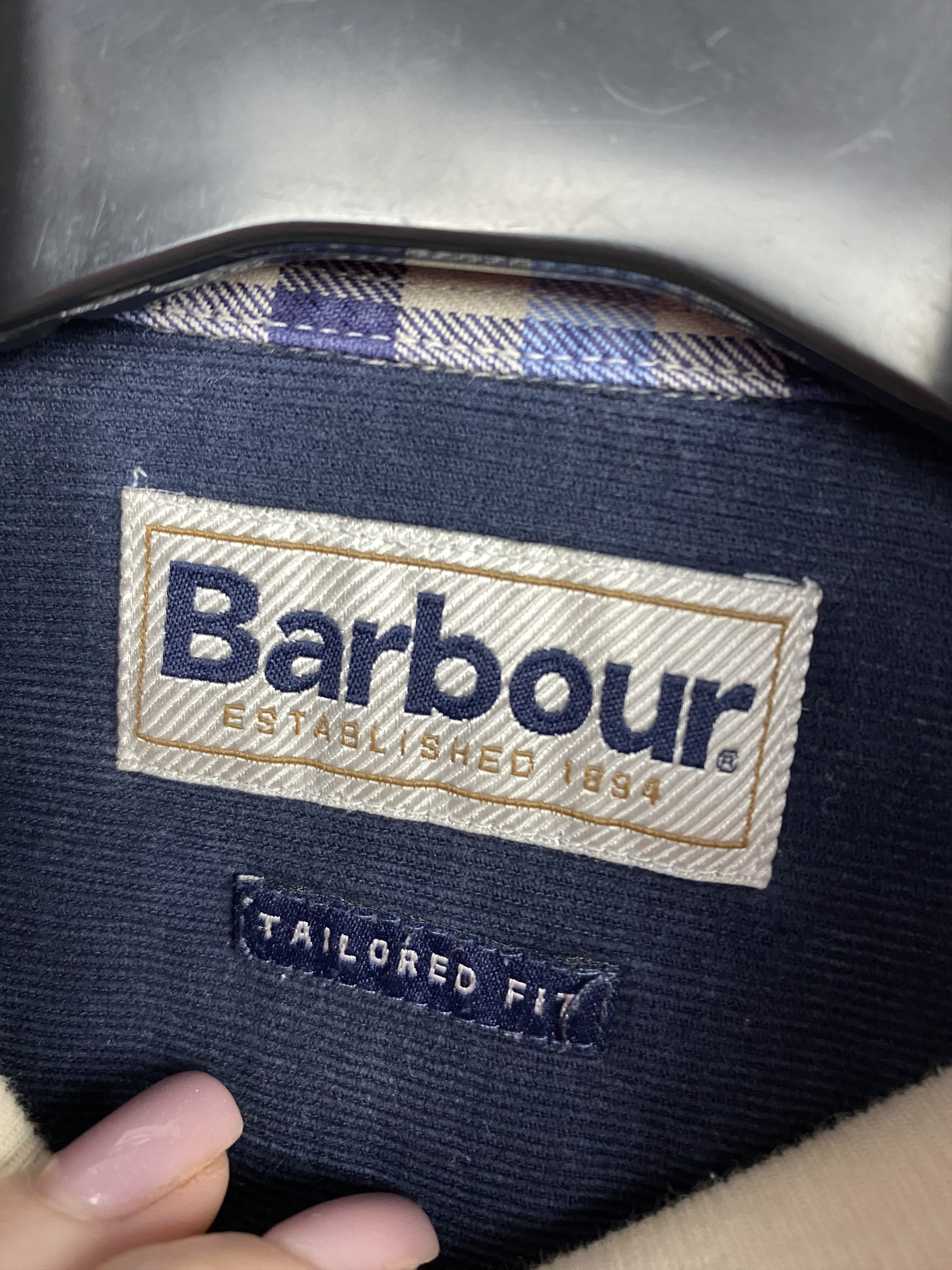 Barbour × Flannel Barbour Vintage Mens Flannel Check Shirt Size US S / EU 44-46 / 1 - 4 Thumbnail