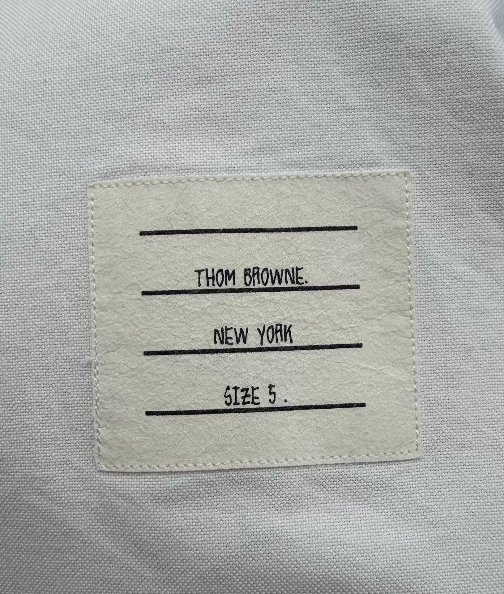 Thom Browne Thom Browne Classic 4-Bar White Oxford Shirt Size 5 Size US XXL / EU 58 / 5 - 4 Thumbnail