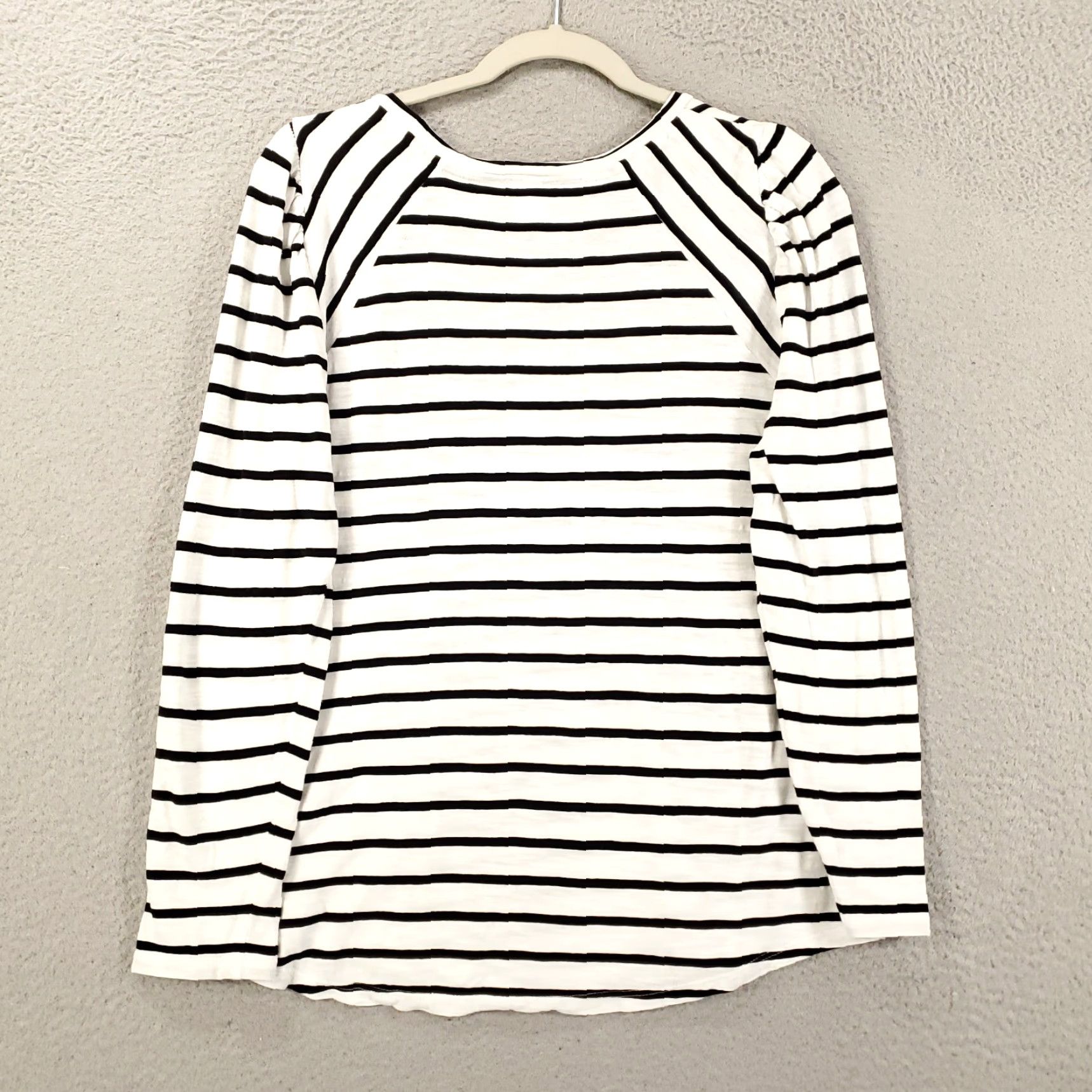 Vintage Chicos Blouse Womens Medium Black White Striped Stretchy Lightweight Tee Shirt Size M / US 6-8 / IT 42-44 - 7 Thumbnail