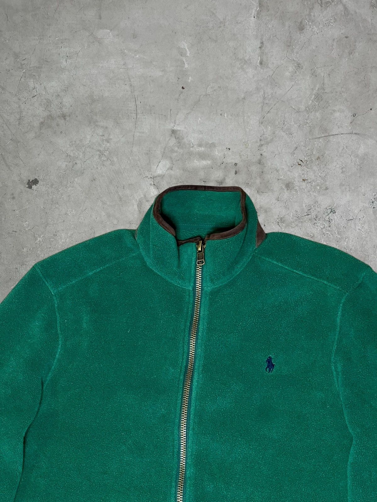 Polo Ralph Lauren Vintage Polo Ralph Lauren Fleece w/ Calf Leather Details Size US M / EU 48-50 / 2 - 6 Thumbnail