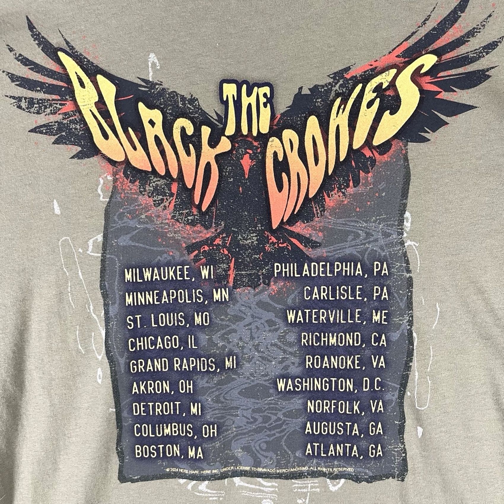 Wrangler VINTAGE? No. The Black Crowes Concert Tour T-Shirt L Men Brown 2024 Wrangler Graphic Print Crew Neck Short Sleeve Music Shirt Size US L / EU 52-54 / 3 - 6 Thumbnail