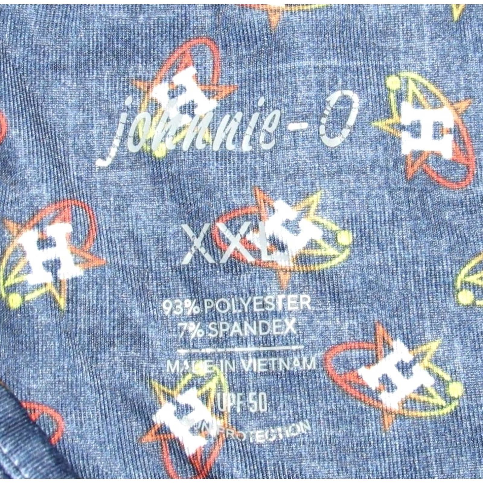 johnnie-O JOHNNIE O Houston Astros Short Sleeve Performance Polo Shirt XXL Mens XXL Blue Astros Polo Shirt Size US XXL / EU 58 / 5 - 4 Thumbnail