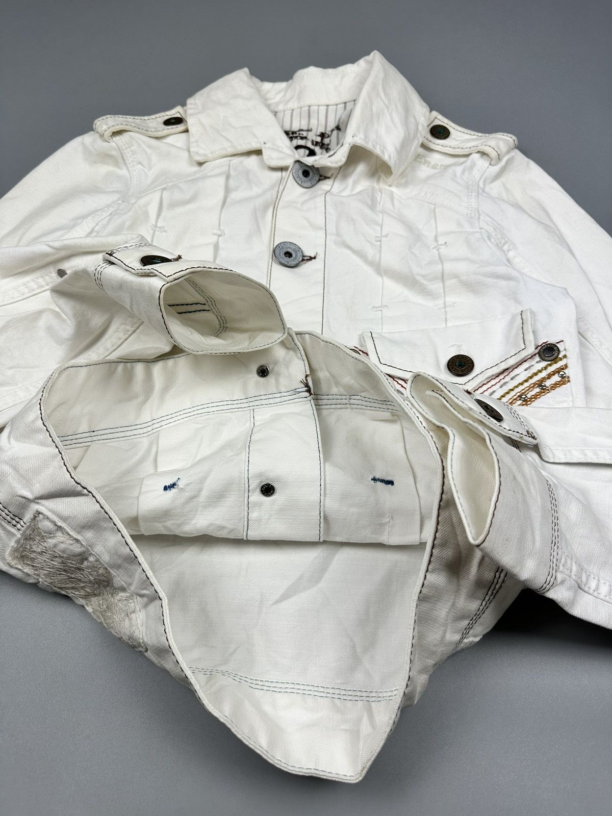 Designer Vintage Italian Designer Energie Denim Jacket Size US M / EU 48-50 / 2 - 7 Thumbnail