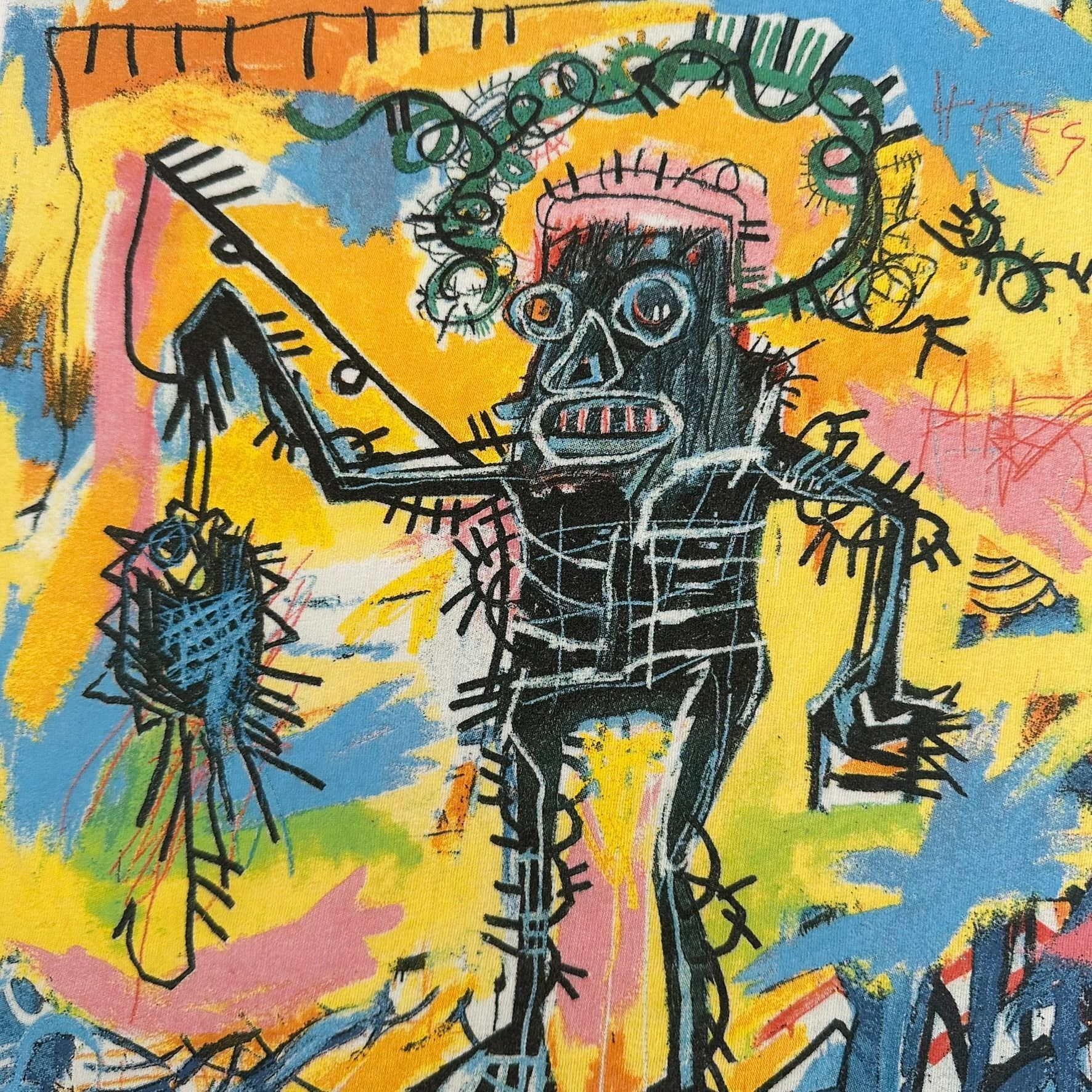 Jean-Michel Basquiat Jean Michel Basquiat Painting T-Shirt Fishing Robot Art Tee Size US XL / EU 56 / 4 - 3 Thumbnail