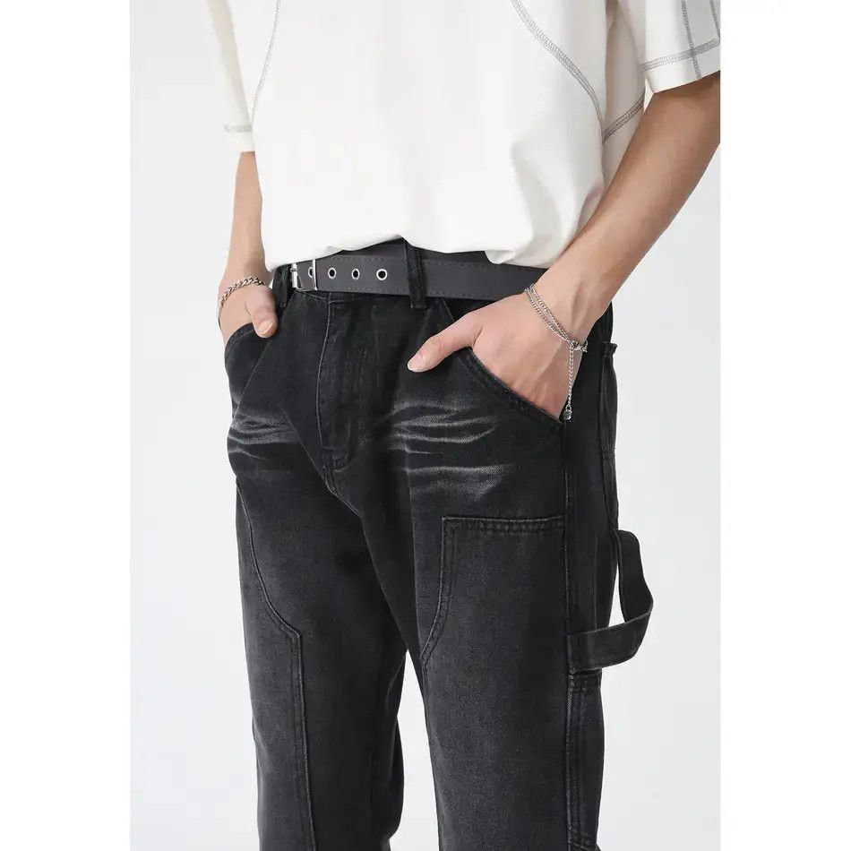 Japanese Brand Retro loose high street straight leg jeans Size US 32 / EU 48 - 2 Thumbnail