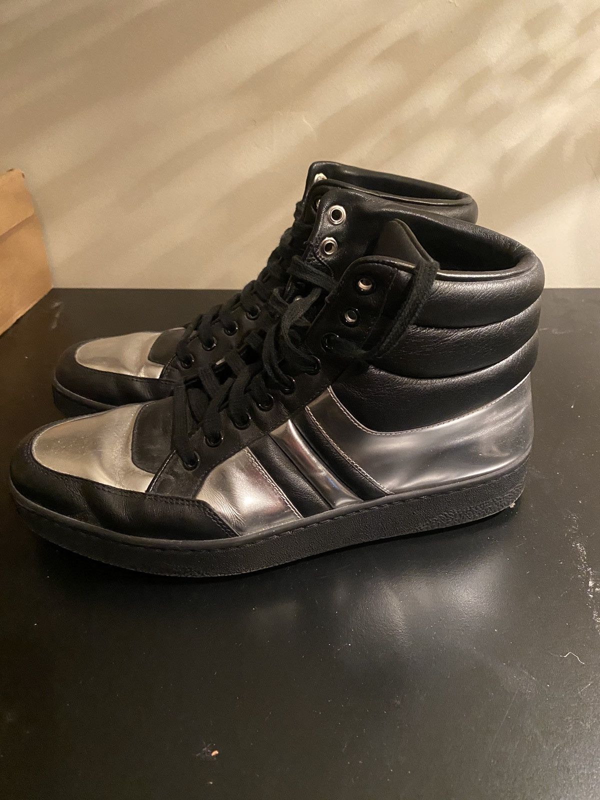 Gucci Gucci padded leather high tops Size US 10 / EU 43 - 3 Thumbnail