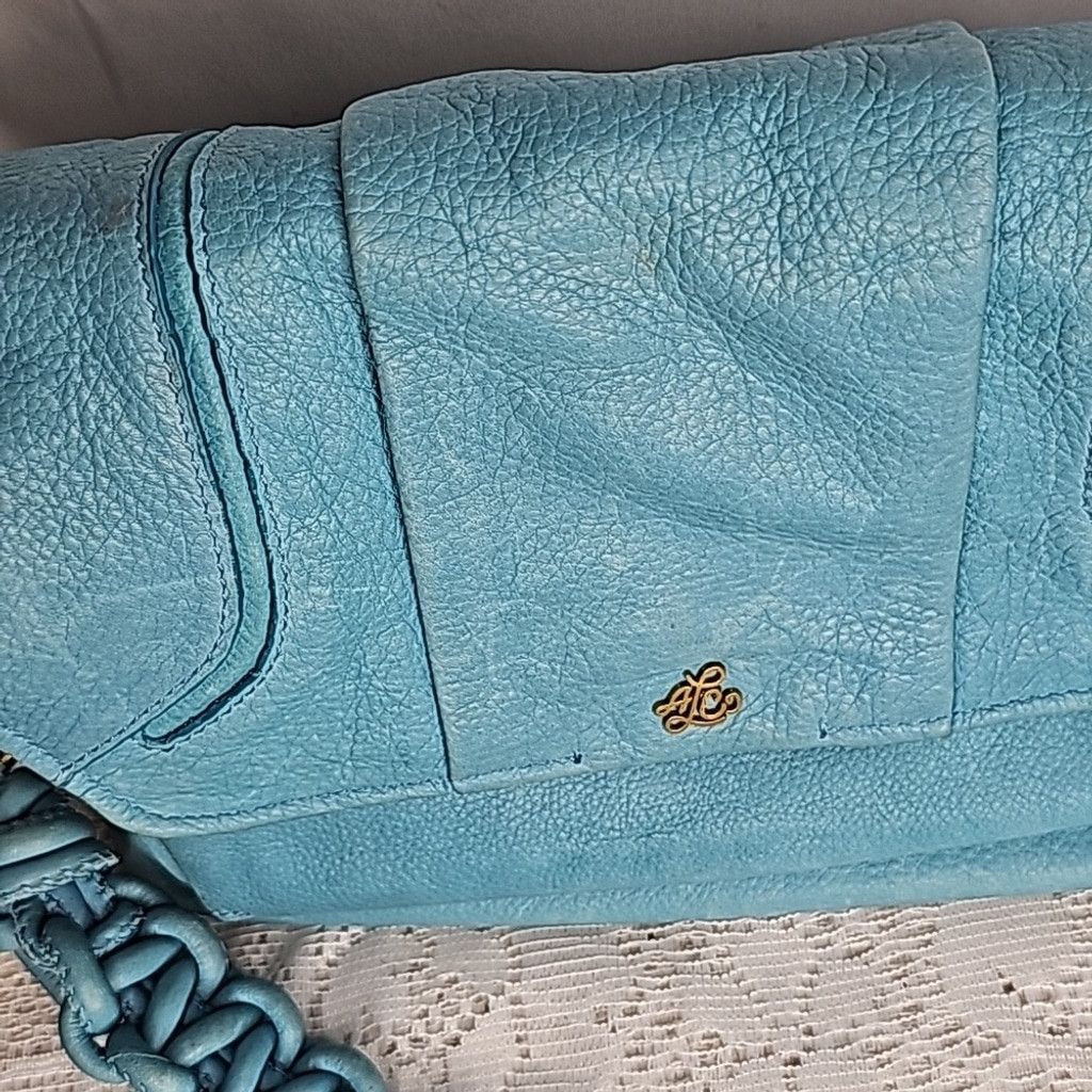 A.L.C. NWOT ALC A.L.C. Vegan leather blue chain shoulder bag rare Size ONE SIZE - 4 Thumbnail