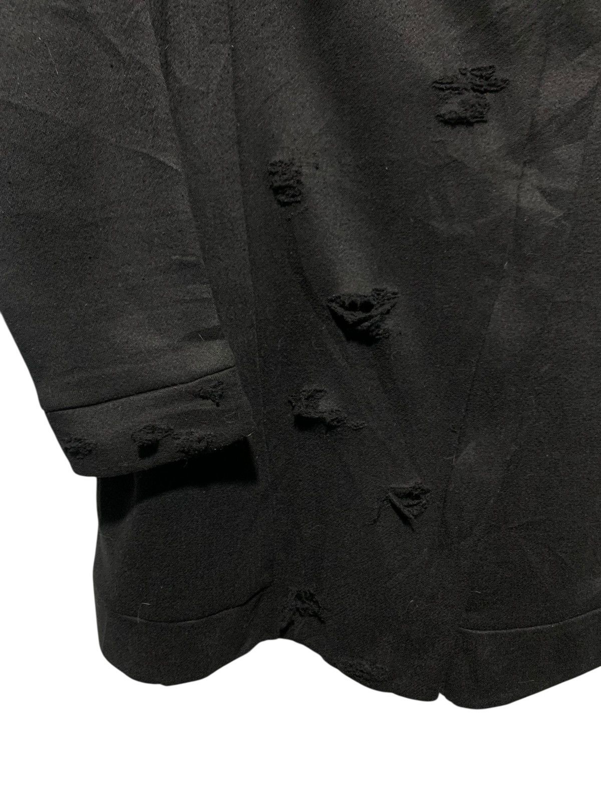 If Six Was Nine × Kansai Yamamoto × Le Grande Bleu (L.G.B.) Vtg Kansai asymmetrical distressed gothic punk styled hoodie Size US L / EU 52-54 / 3 - 3 Thumbnail
