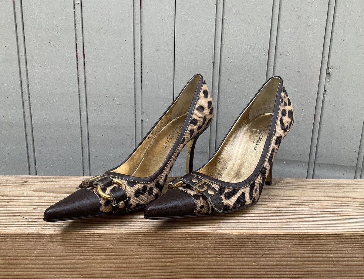 Dolce & Gabbana Vintage Dolce&Gabbana leopard print pumps Size US 9 / IT 39 - 8 Thumbnail