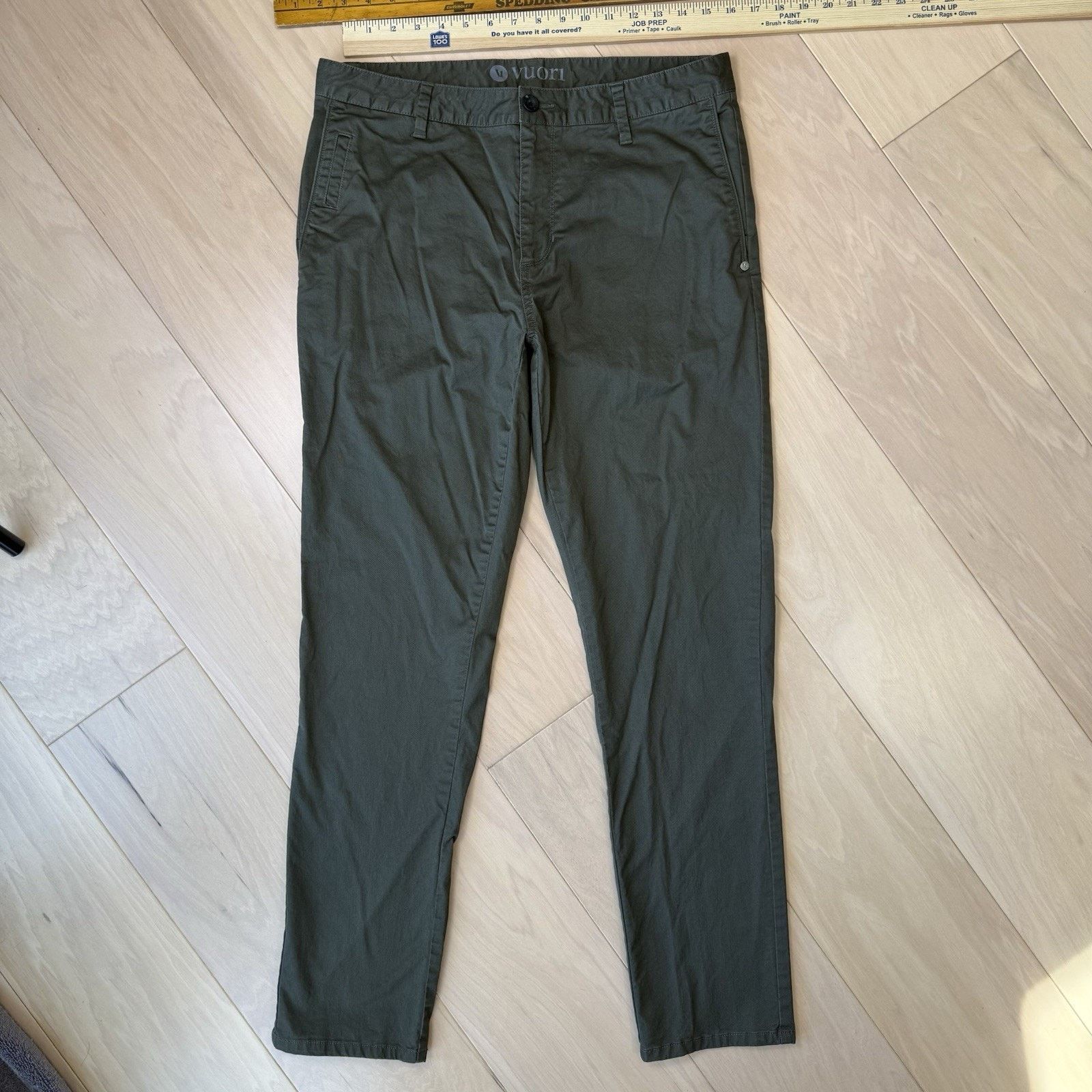 Vuori Vuori Collins Chino Pants 34 Green Cotton Minimalist Size US 34 / EU 50 - 2 Thumbnail