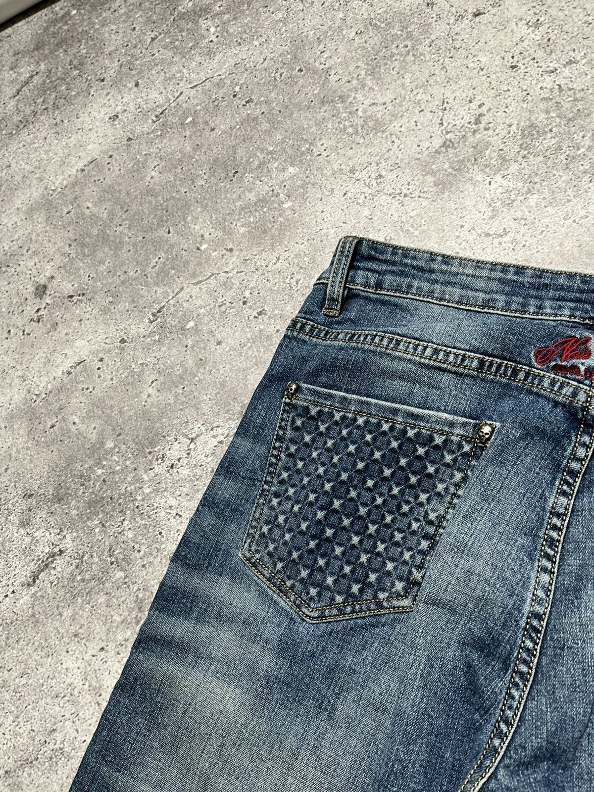 Philipp Plein Philipp Plein Cowboy ILLegal Fight Club Straight Cut Jeans Size US 32 / EU 48 - 14 Thumbnail
