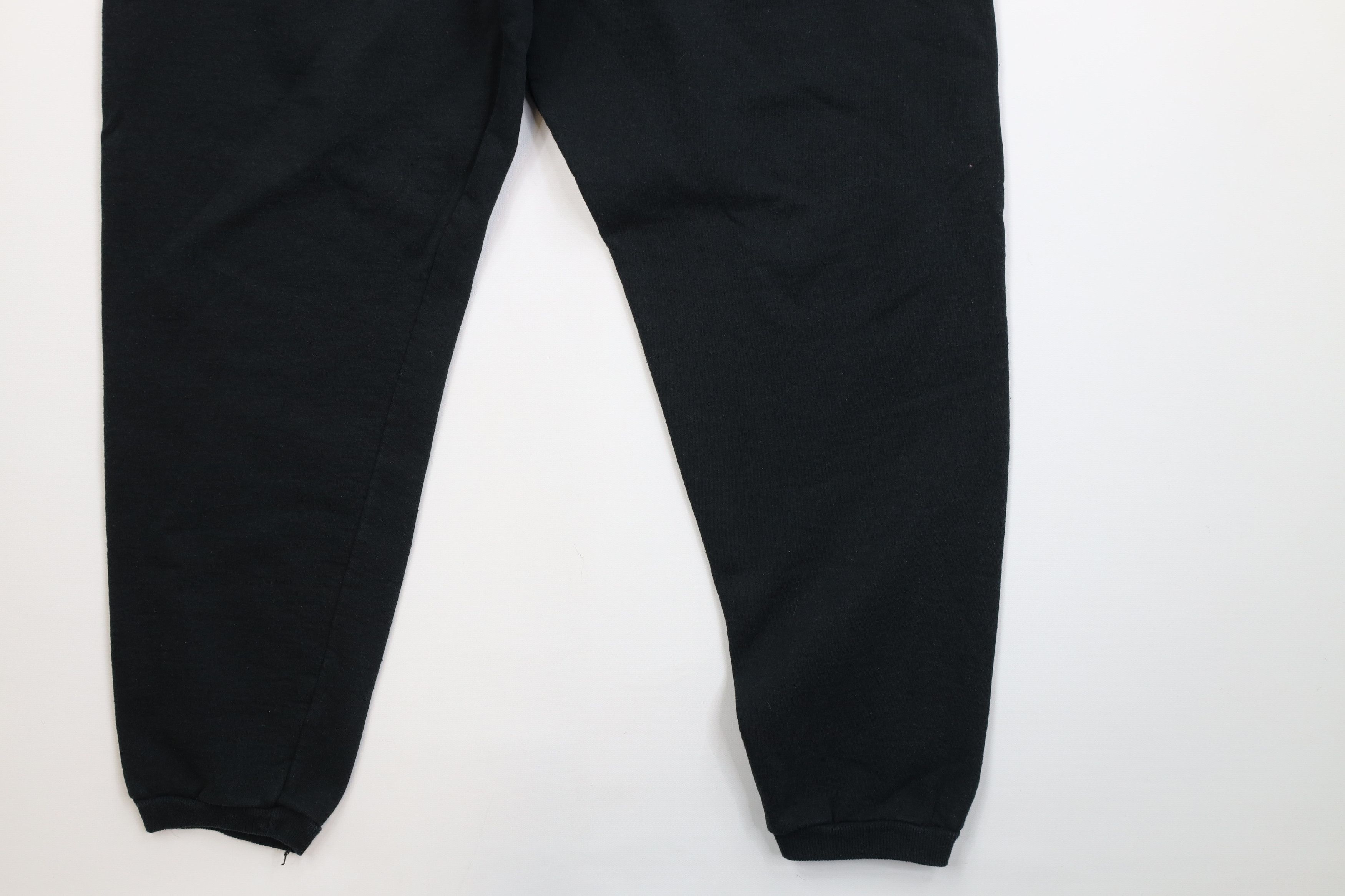 Vintage Vintage 90s Streetwear Cuffed Sweatpants Joggers Pants Black Size US 38 / EU 54 - 5 Thumbnail