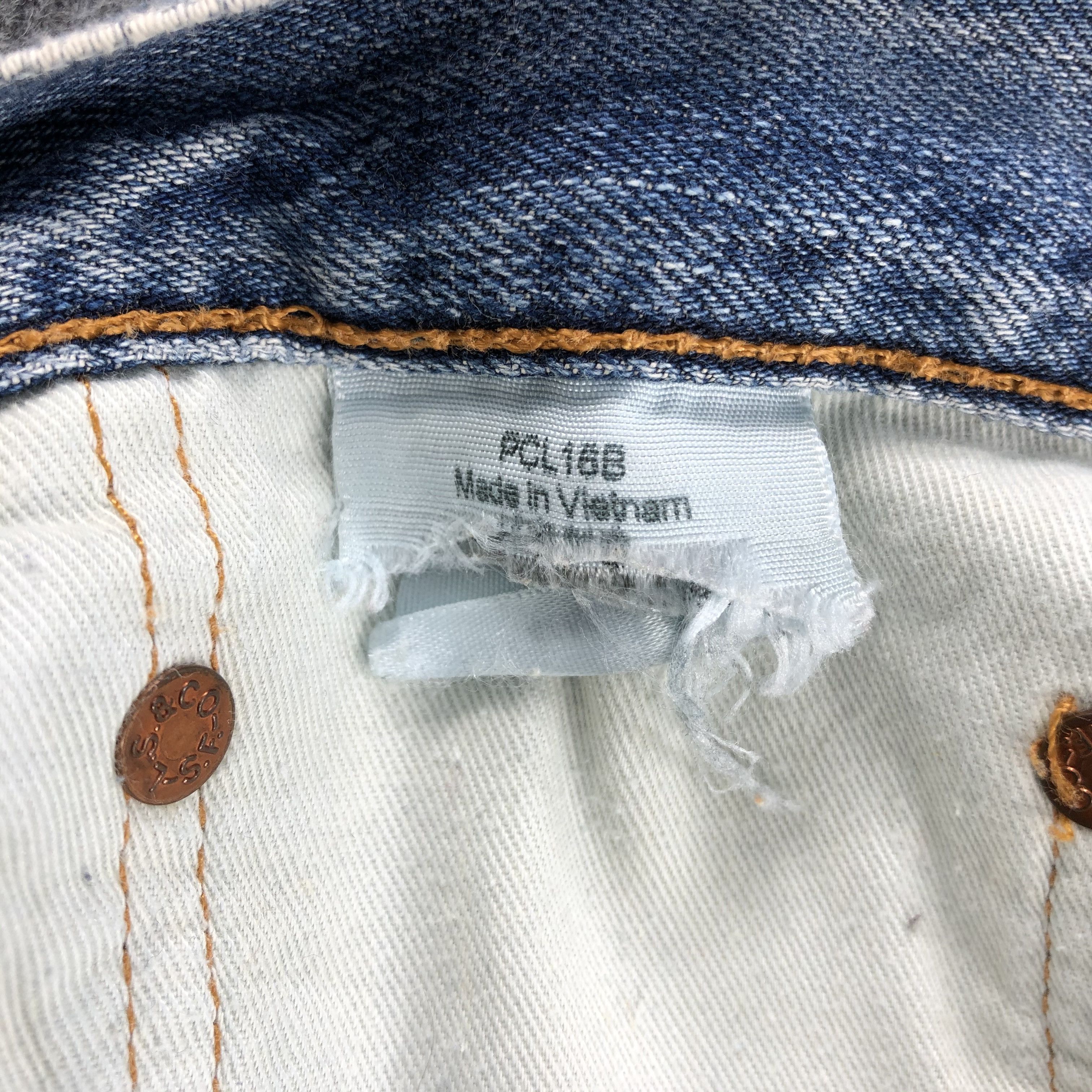Levi's × Vintage Vintage Distress Blue Wash Levis 503 Jeans-JM1420 Size US 34 / EU 50 - 10 Thumbnail